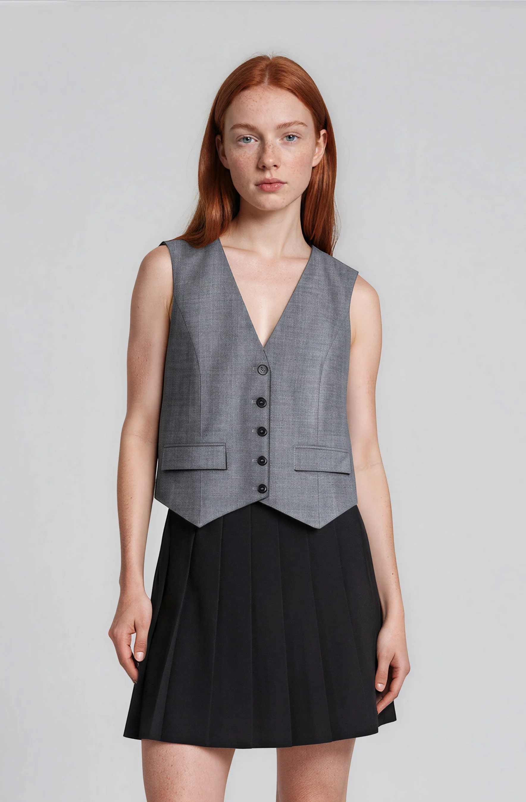 Alissa Waistcoat - Grey