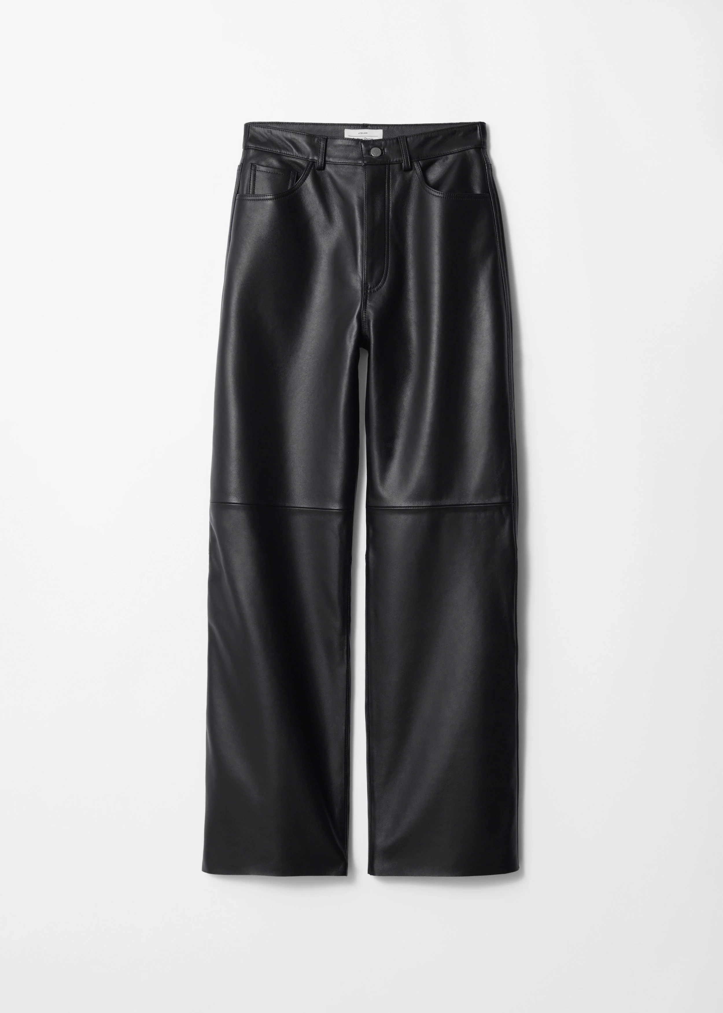New Toledo Leather Trousers - Black - Image 2
