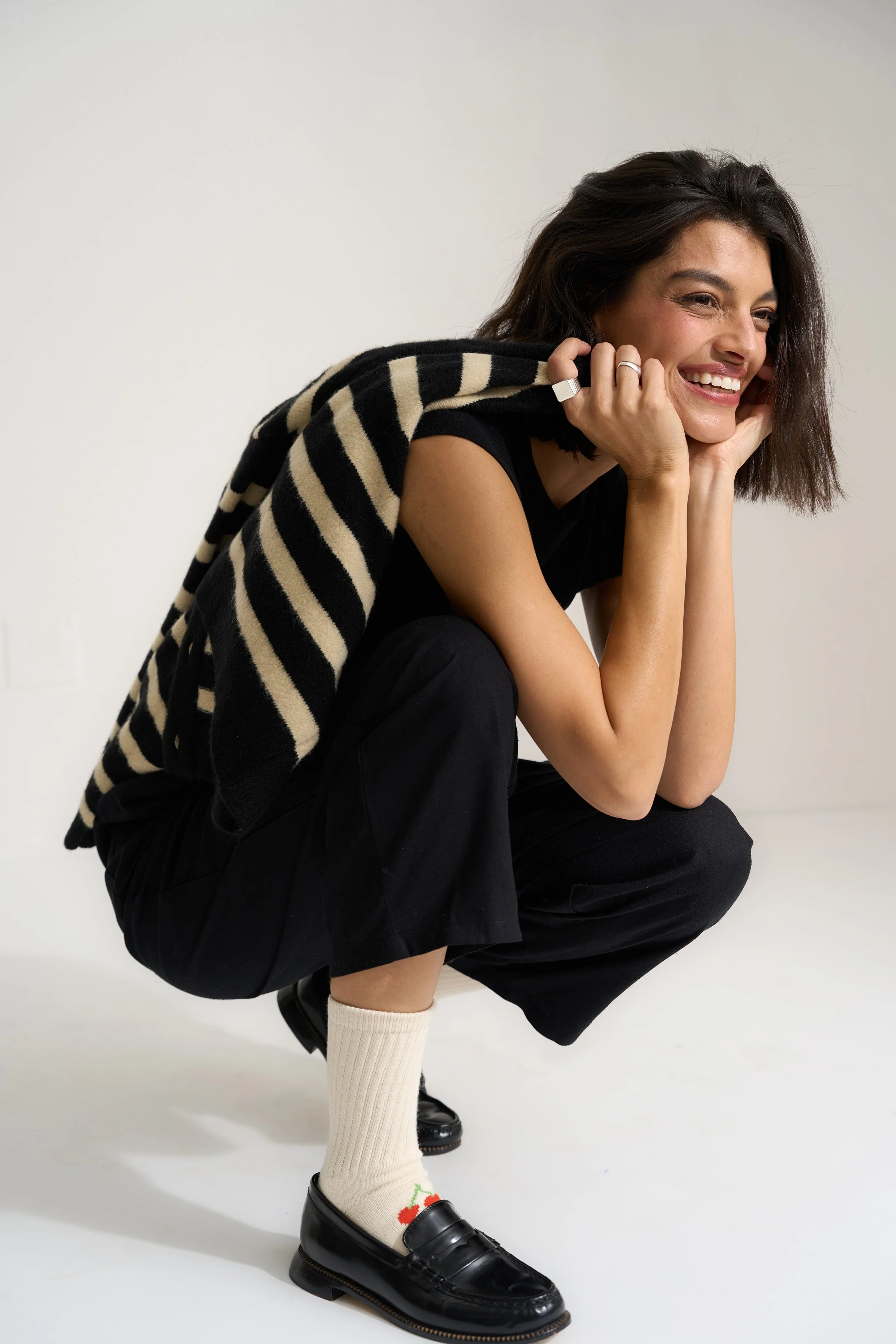 Fiona Cardigan - Black & White - Image 5