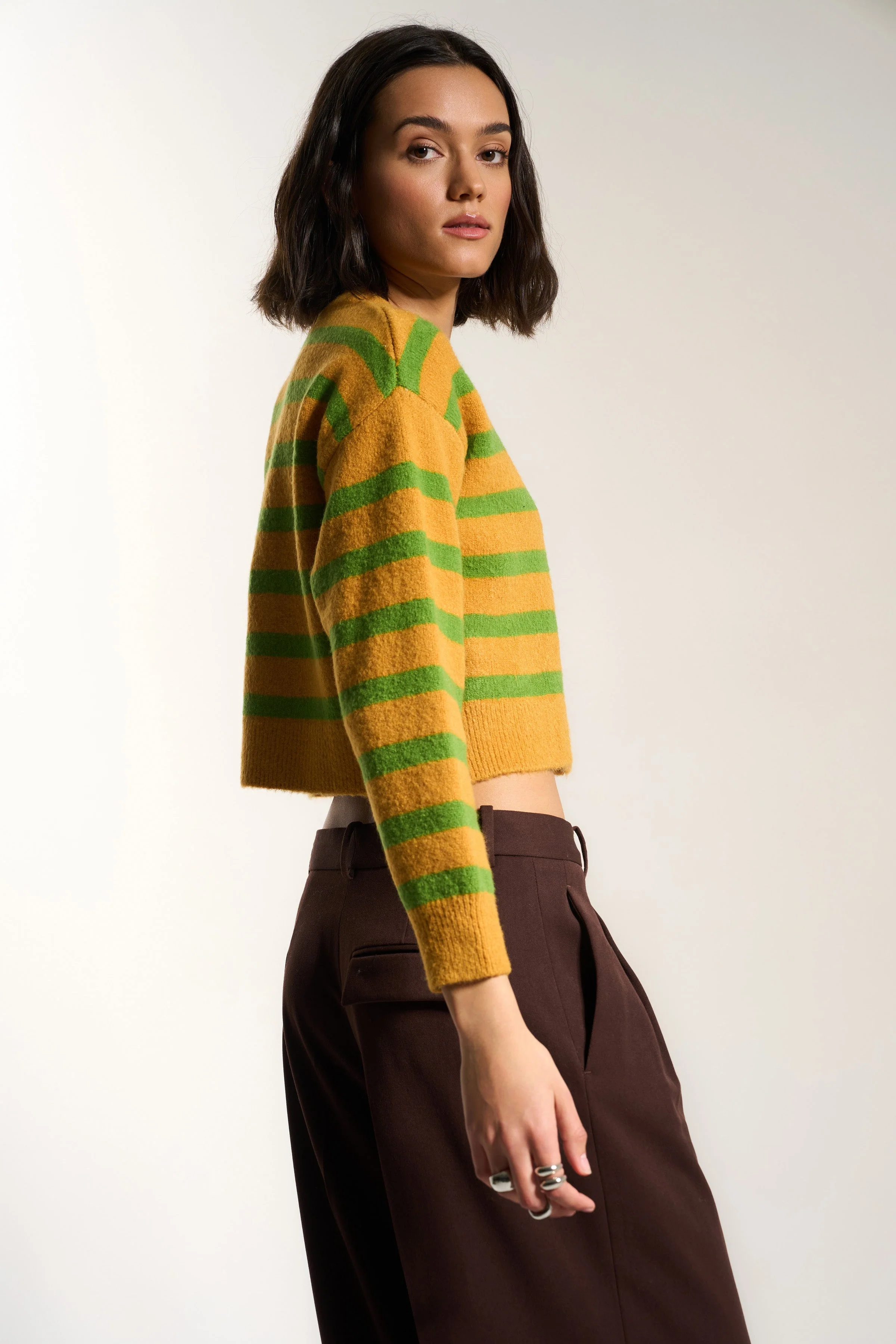 Fiona Cardigan - Fern Stripe - Image 4
