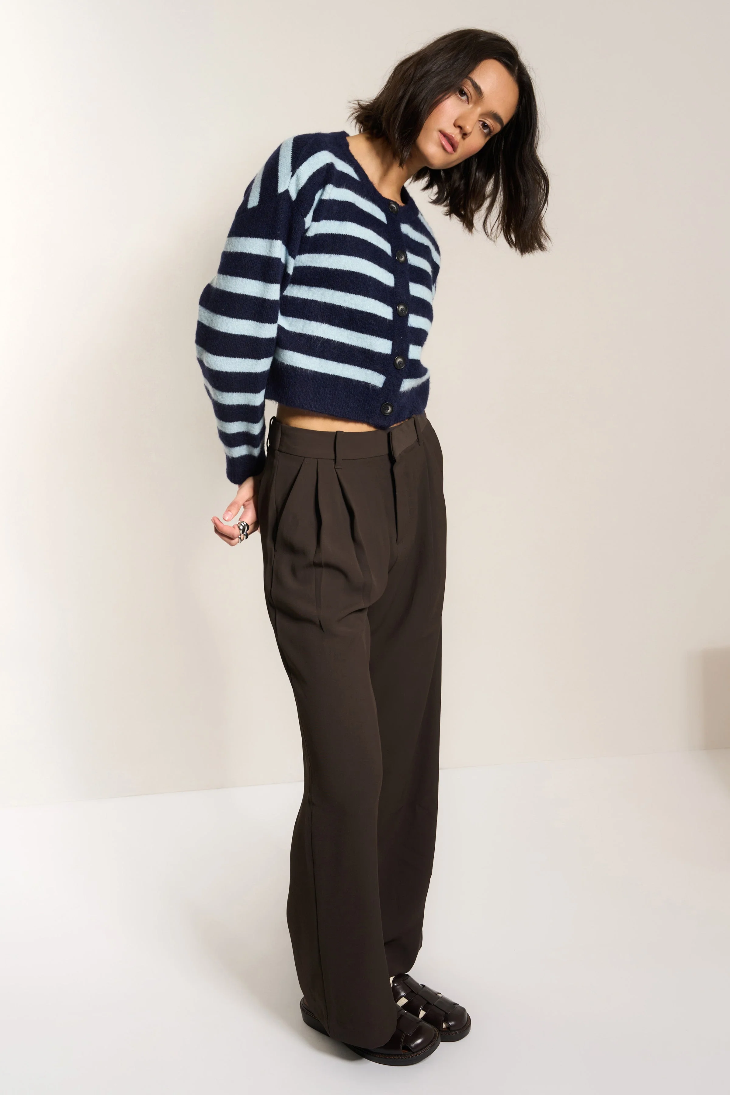 Fiona Cardigan - Sky Stripe - Image 5