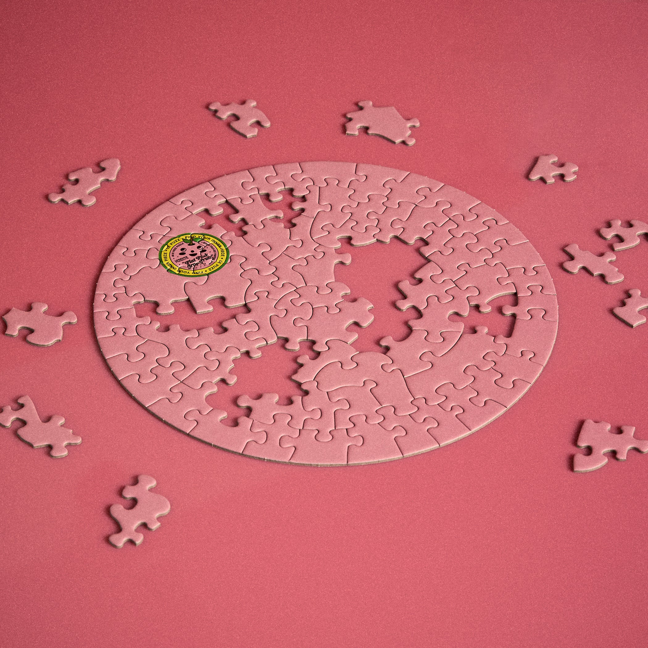 Flat Pink Grapefruit Puzzle - Image 3