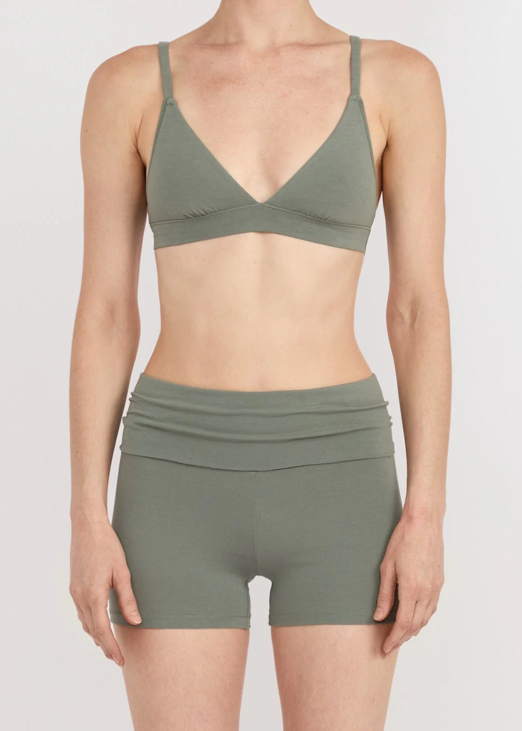 Flex Foldover Shorts - Seaweed