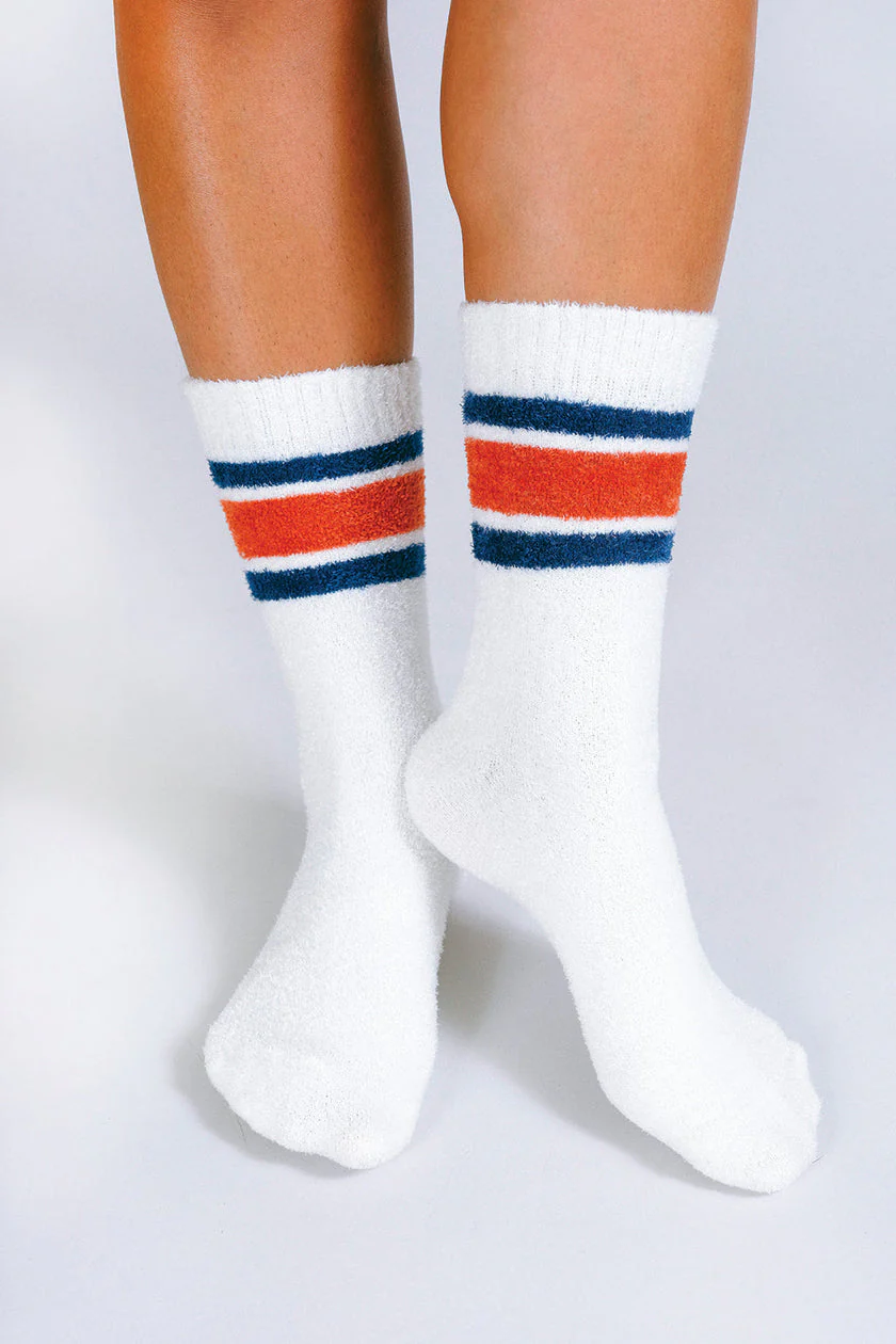 Flour Plush Teddy Ankle Socks - White - Image 2