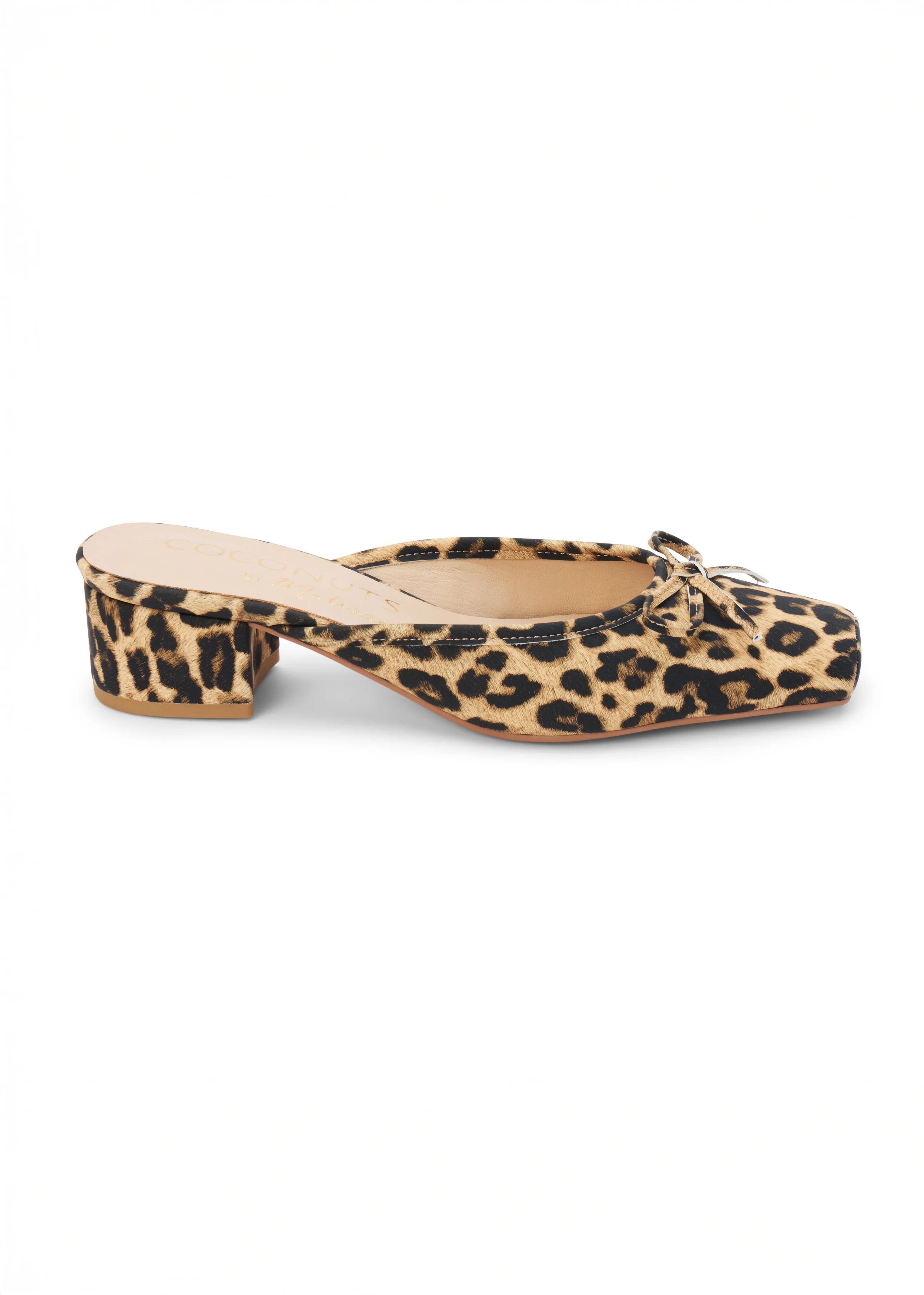 Geneva Heeled Mule - Leopard