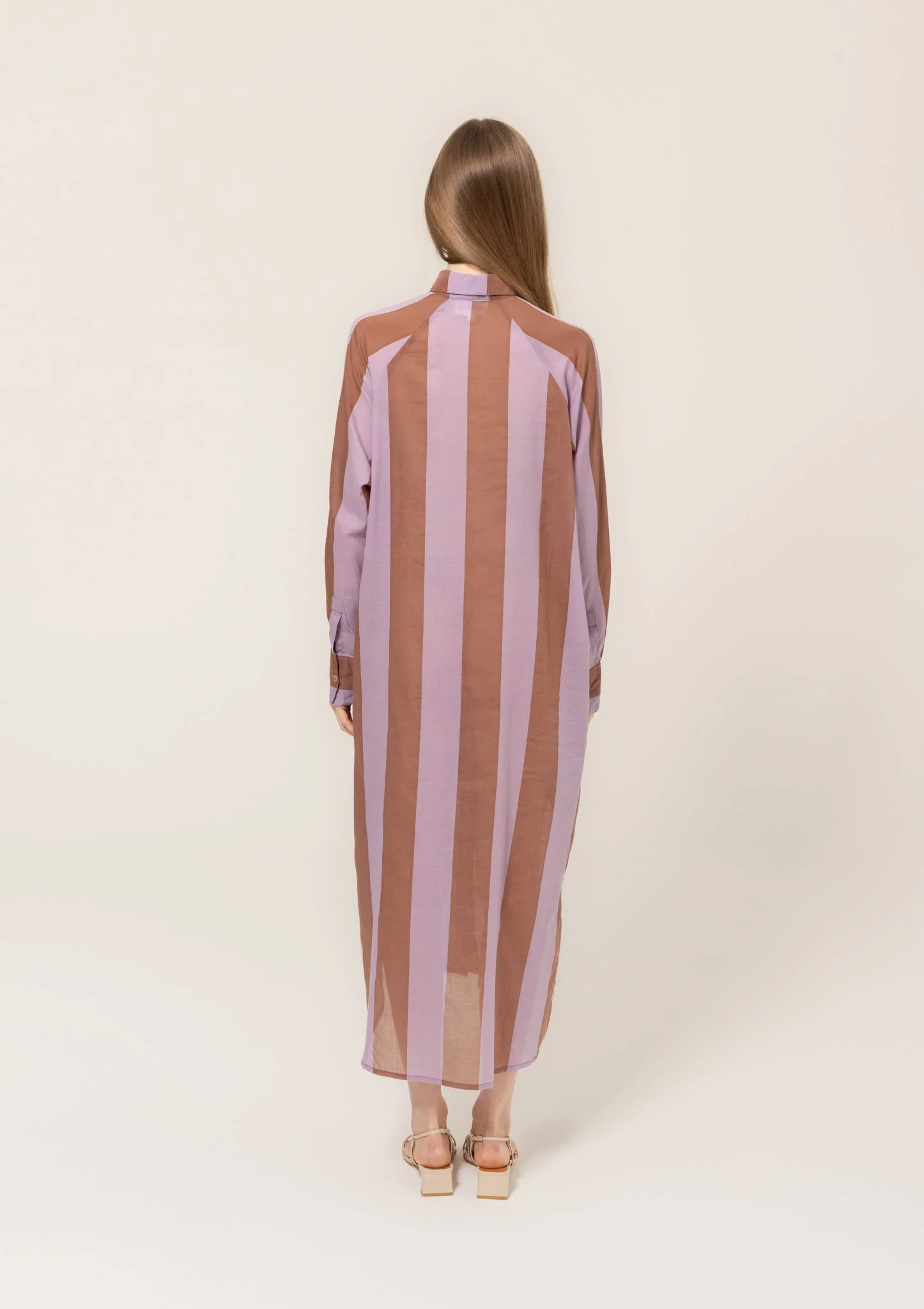 Gia Kaftan - Chesnut Stripe - Image 4
