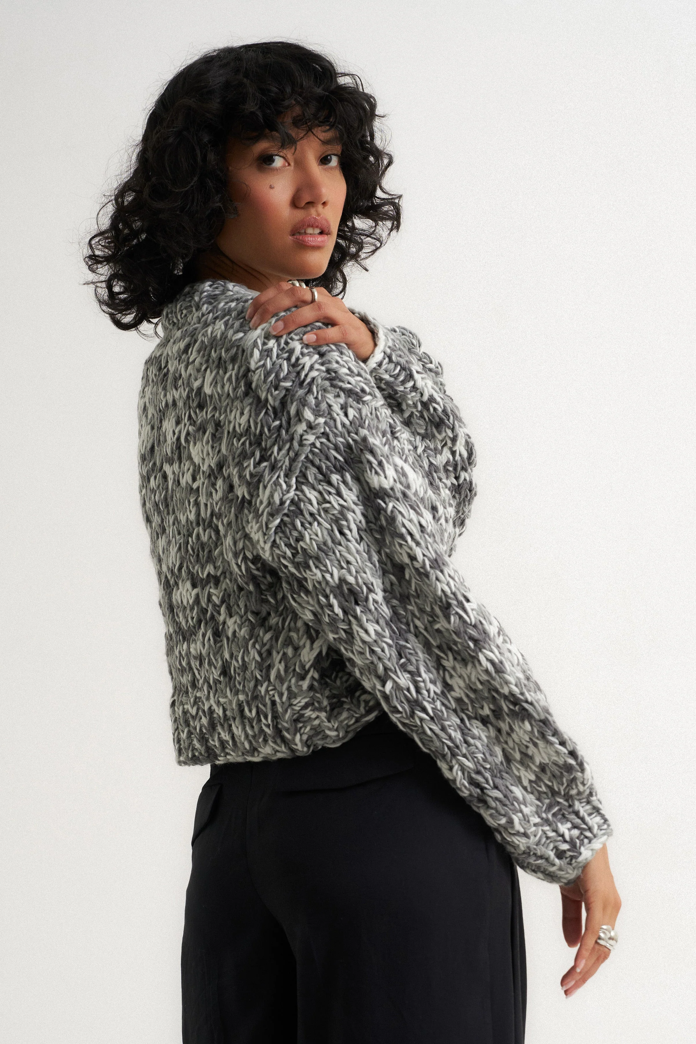 Gigi Cardigan - Black Multi - Image 7