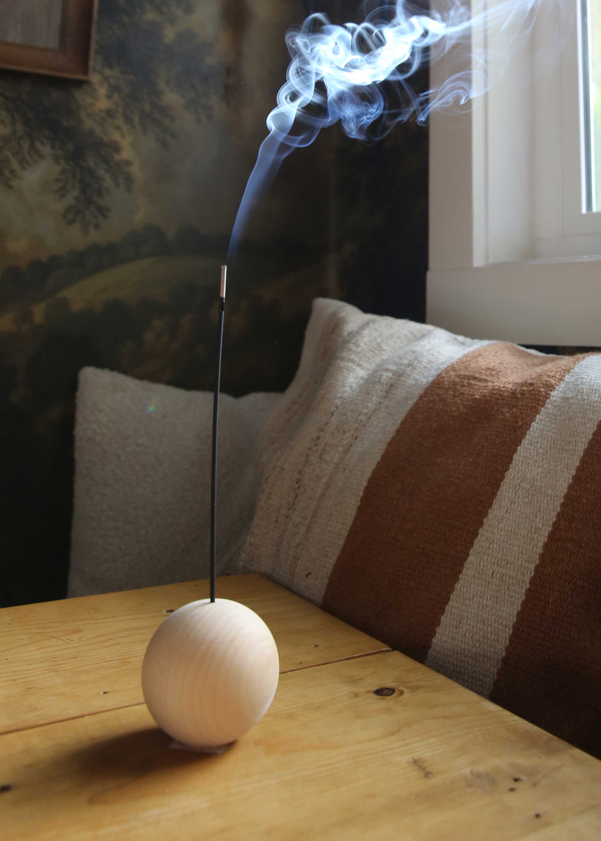 Globe Incense Holder - Maple