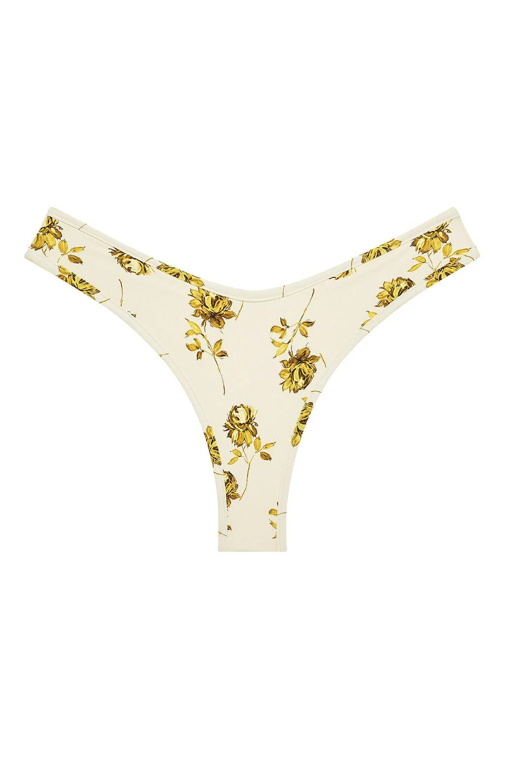 Gold Filigree Added Coverage Lulu Bikini Bottom - Image 2