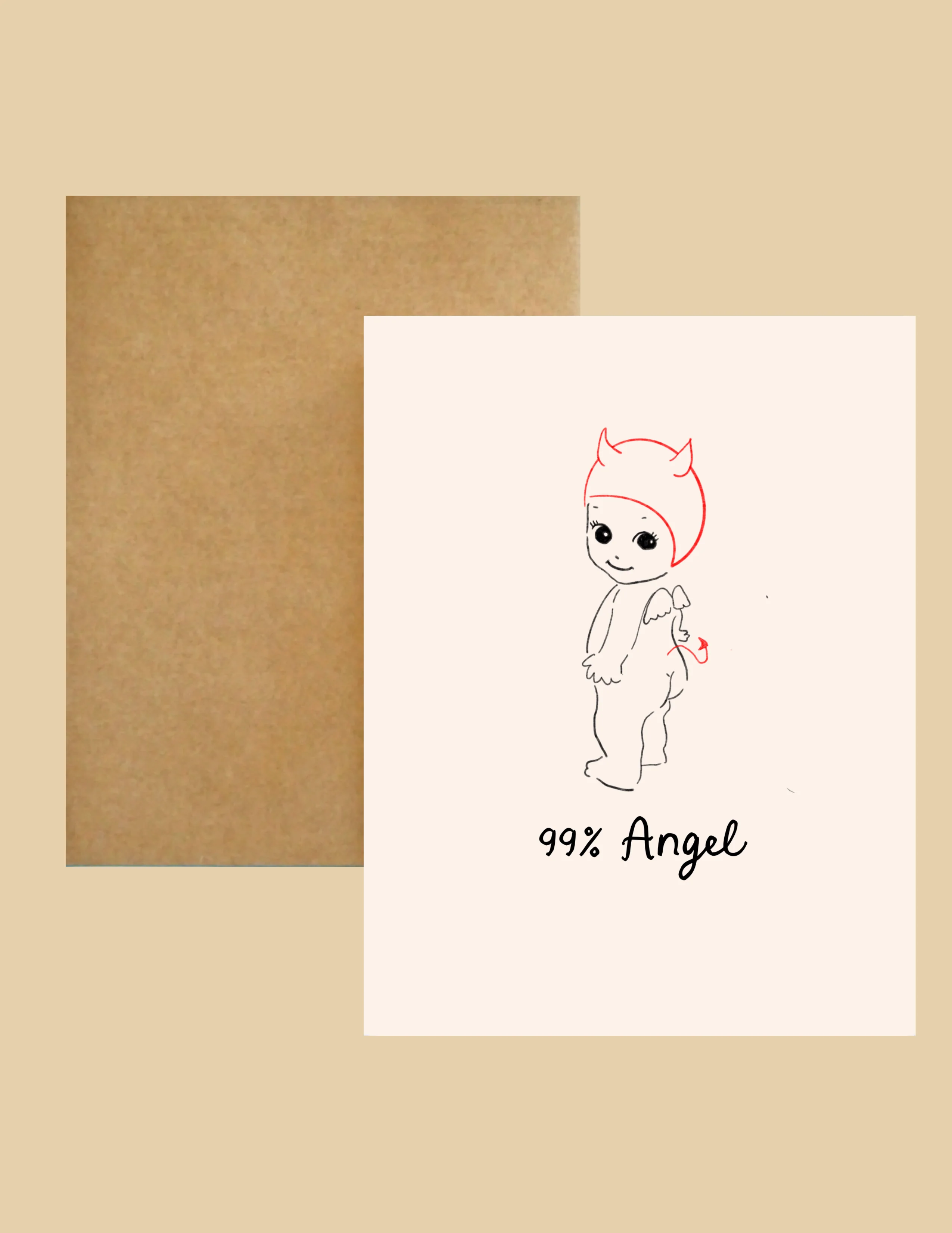 Greeting Card - 99% Angel