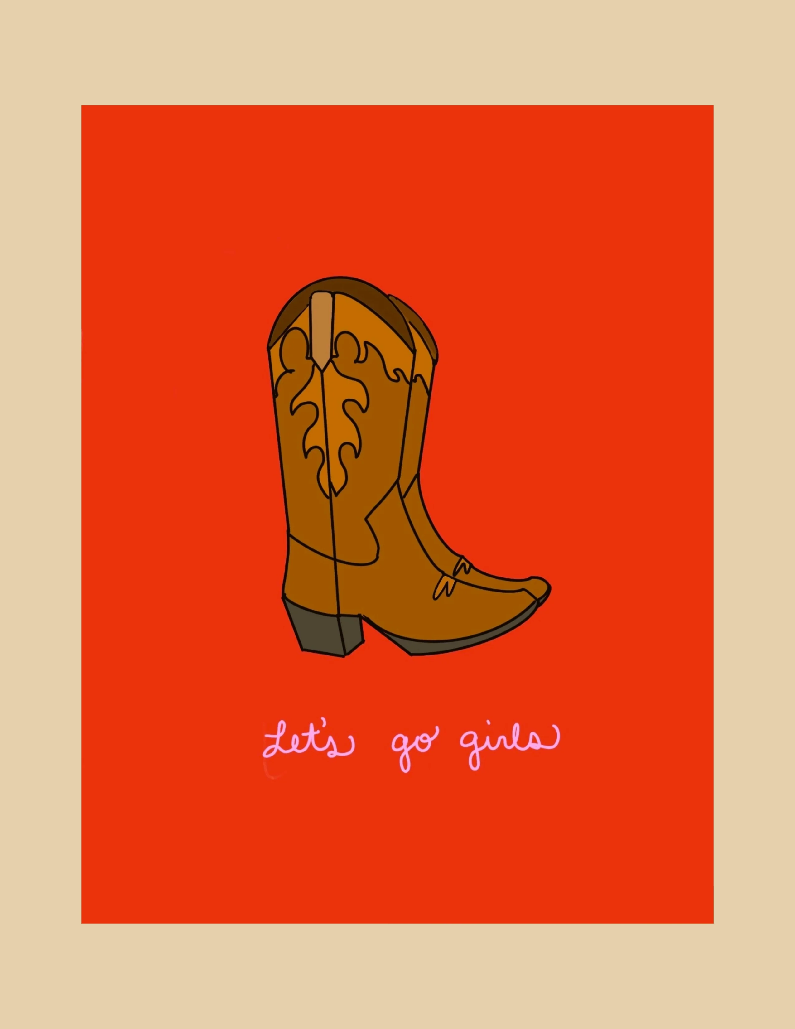 Greeting Card - Let's Go Girls - Image 2