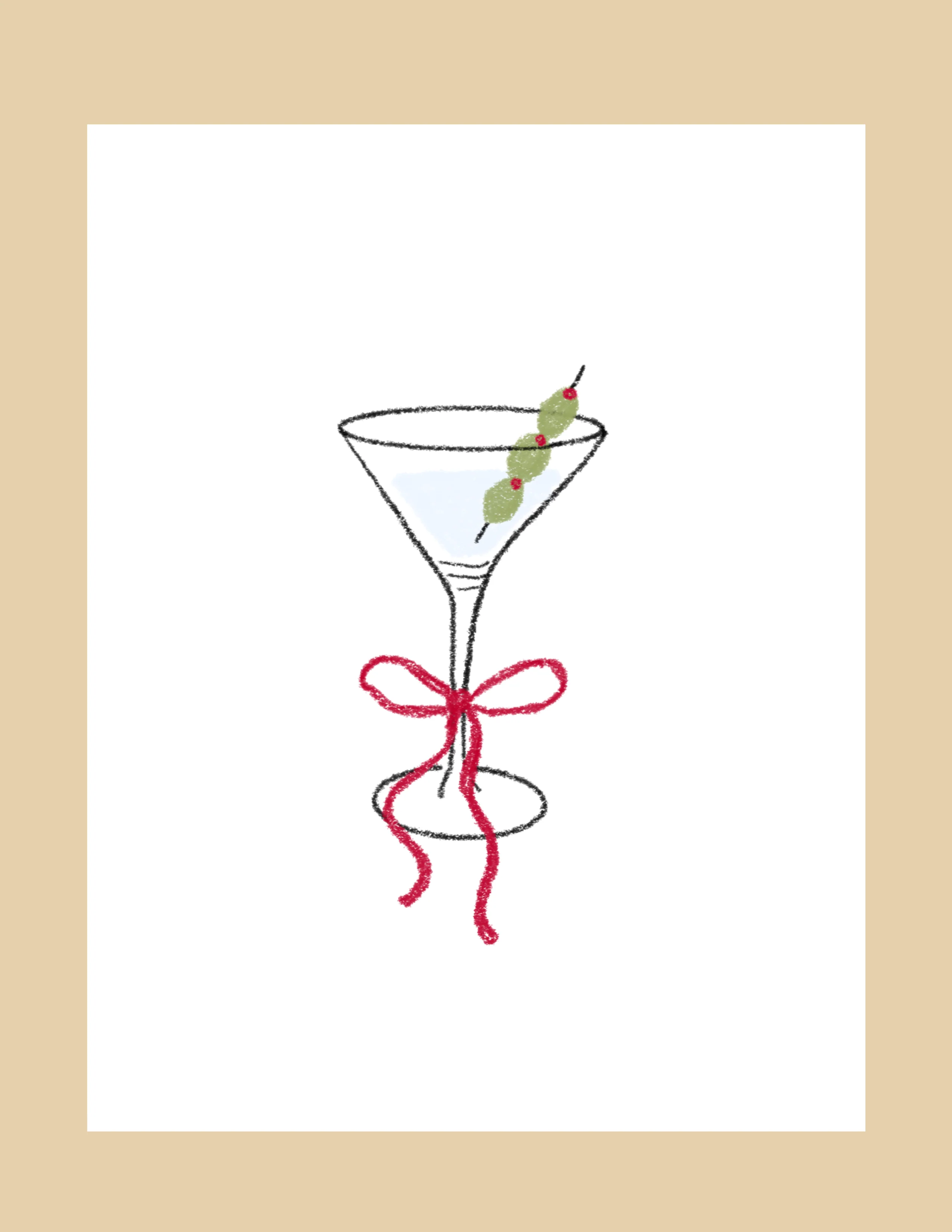 Greeting Card - Martini - Image 2