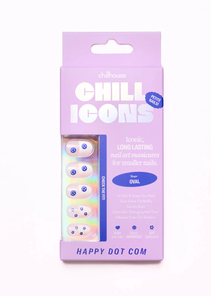 Happy Dot Com Press Ons