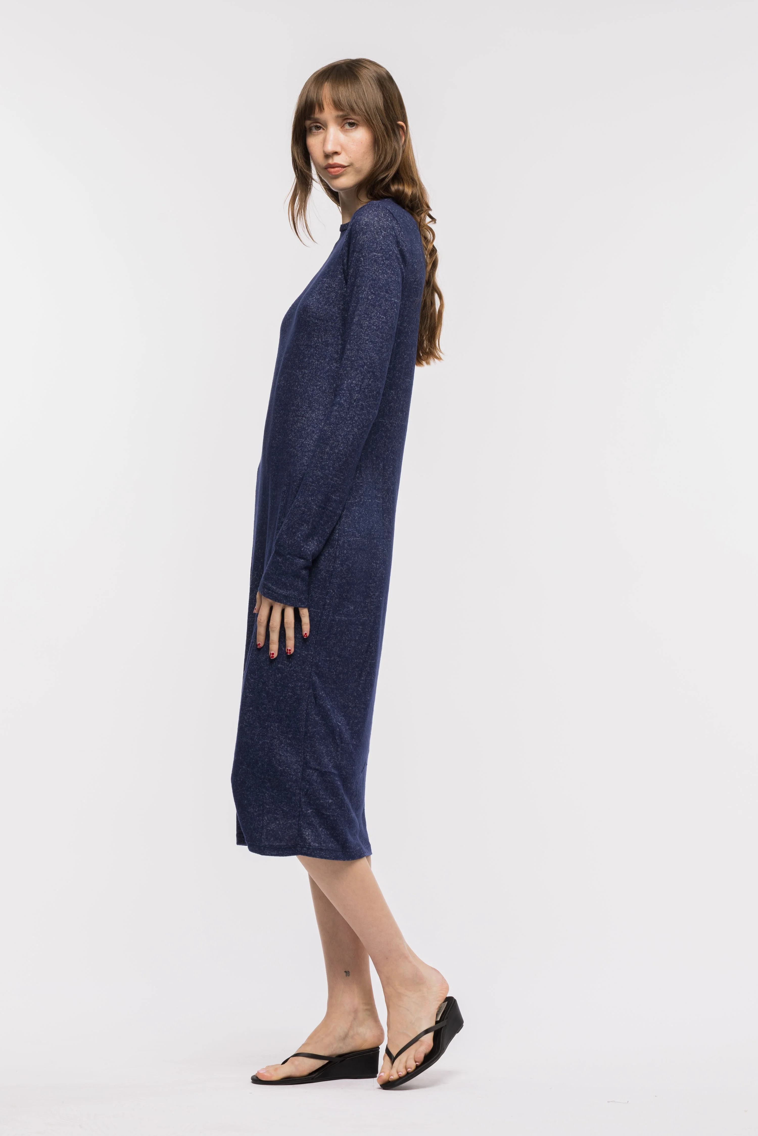 Hilman Dress - Blue / Off-White
