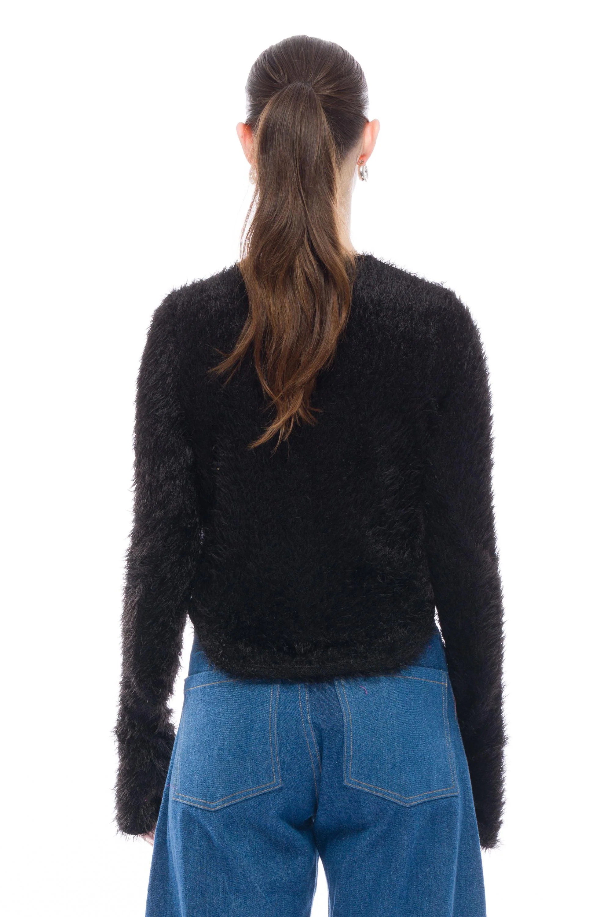 Hilman Top - Black Shaggy - Image 6