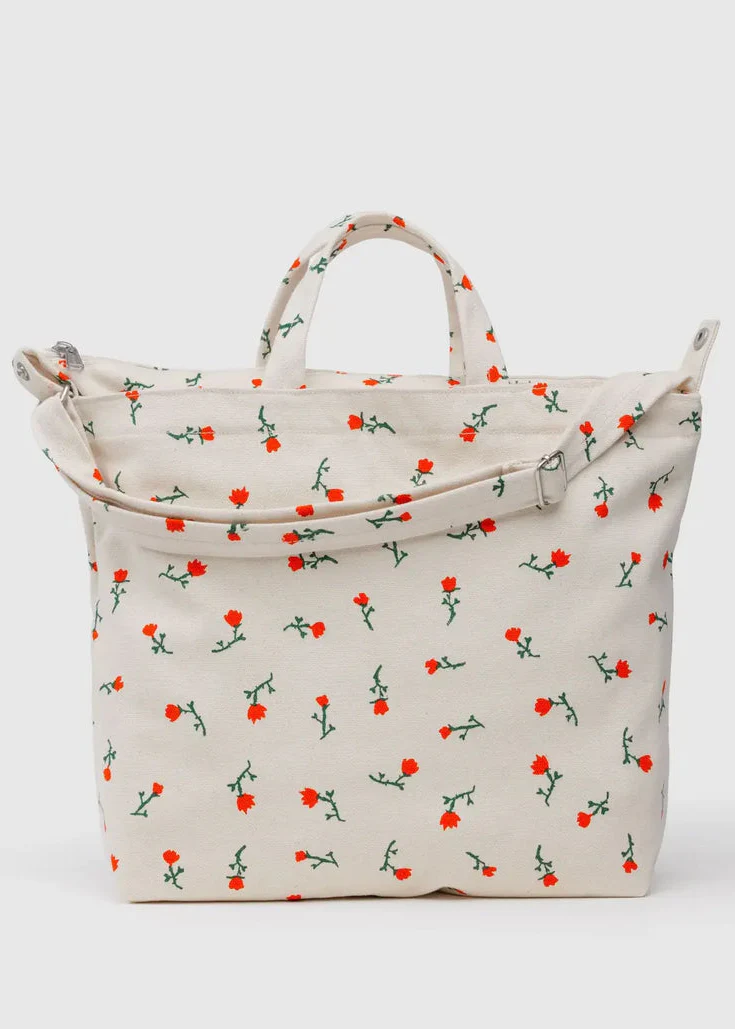 Horizontal Zip Duck Bag - Painted Wildflower