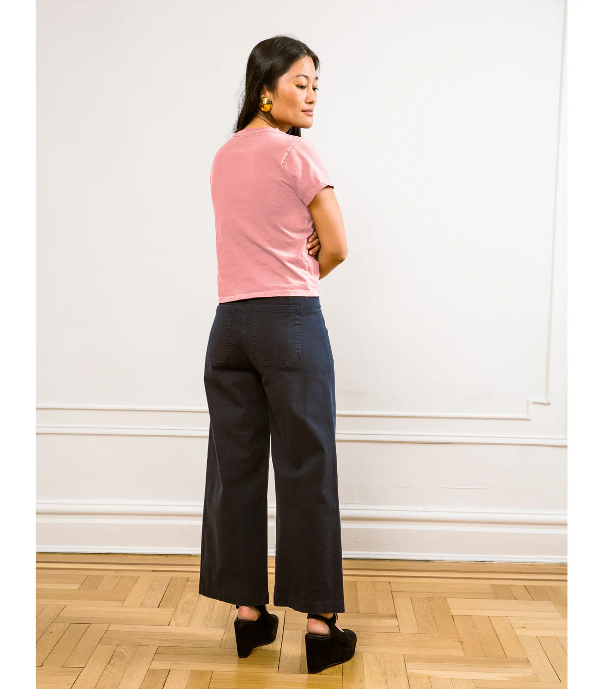 Hutton Boxy Fitted Tee - Pink - Image 3