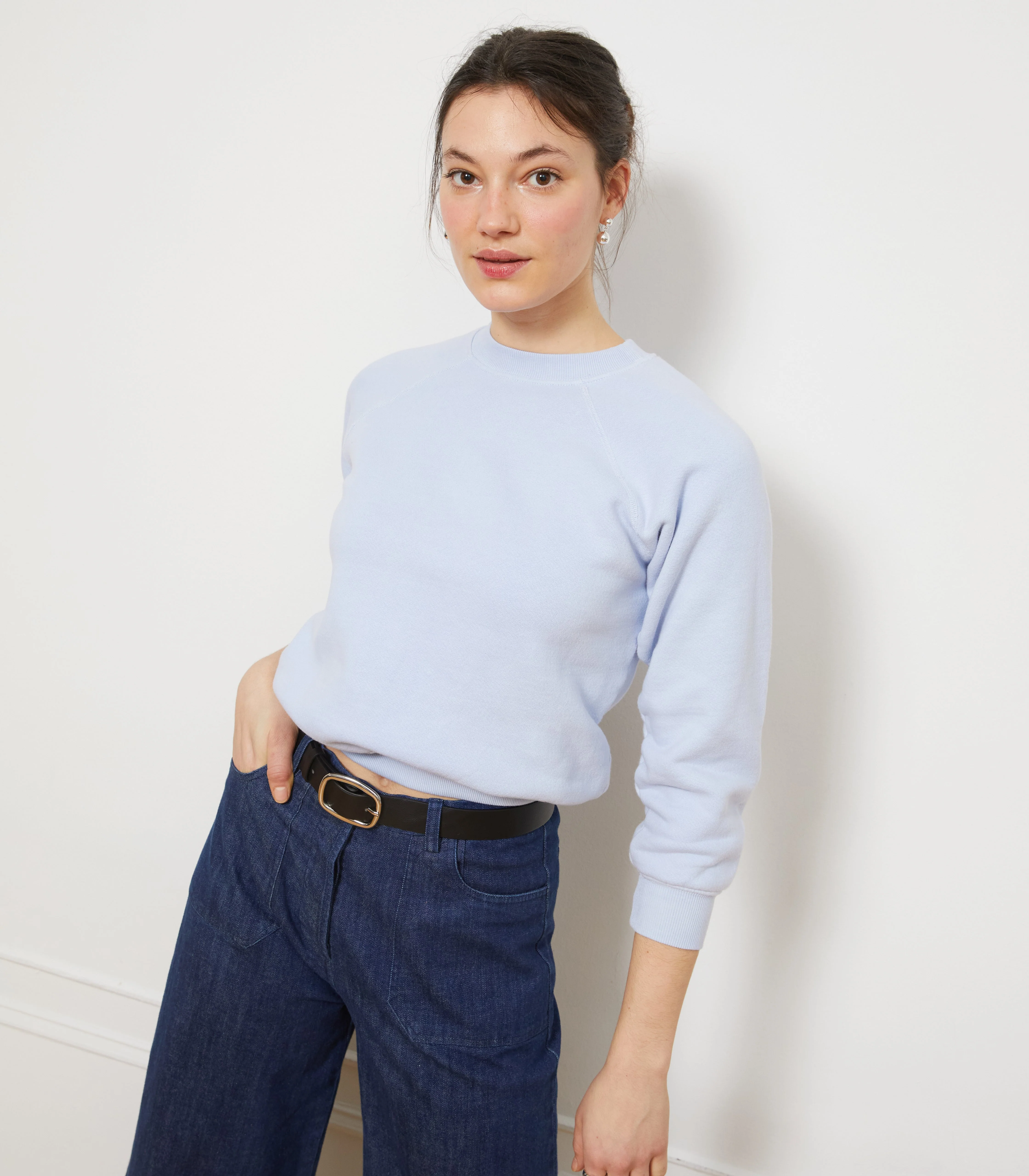 Nico Crew Neck Sweatshirt - Ice Blue - Image 5