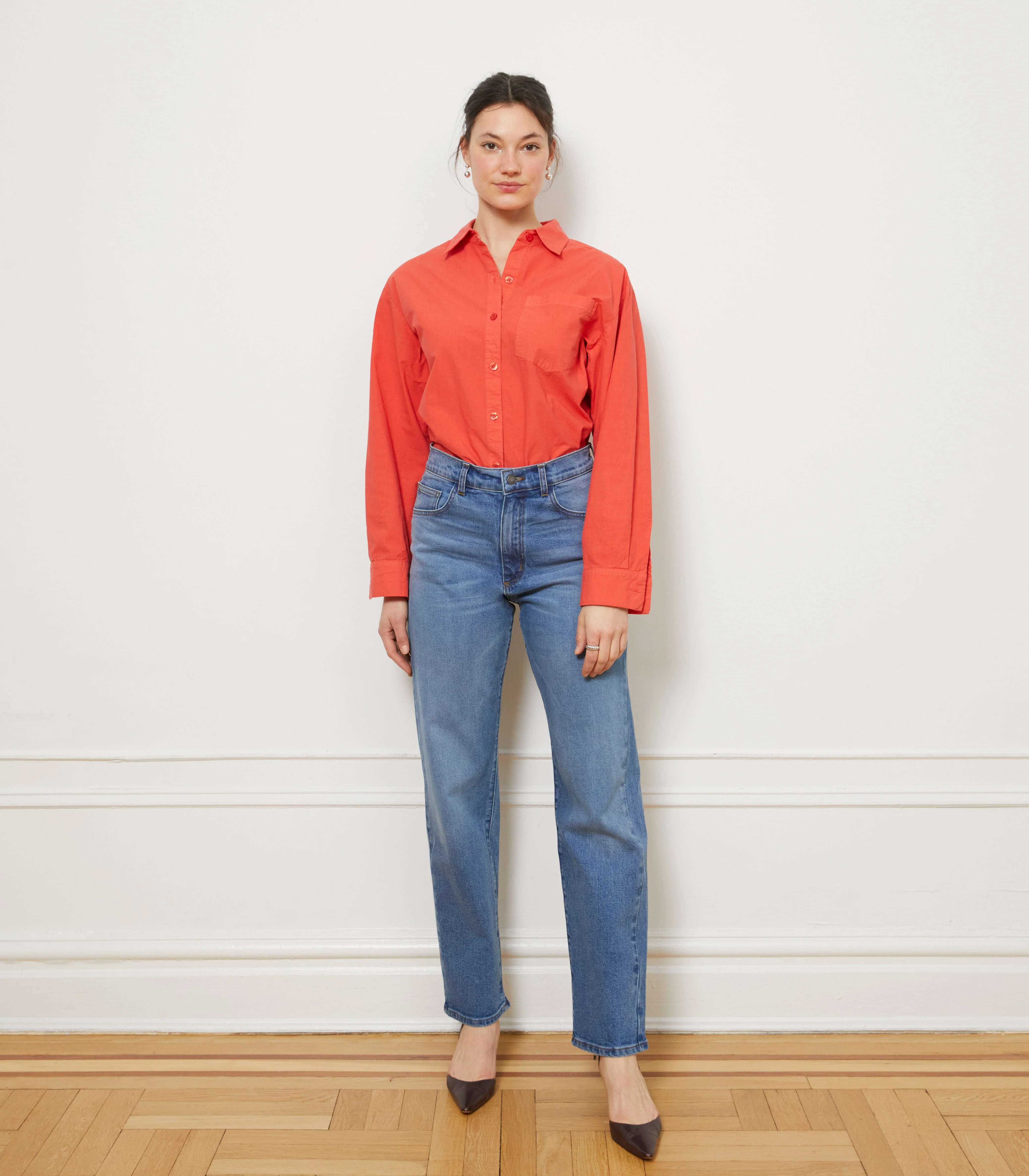 Winona High Rise Stovepipe Jeans - Indigo - Image 4