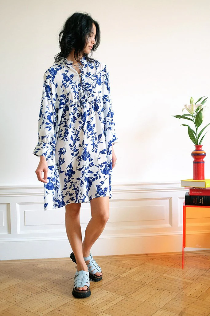 Isabella Dress - Pottery Floral