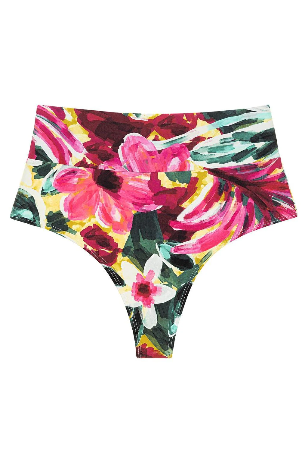 Isla Floral Full Coverage High Rise Bikini Bottom - Image 2
