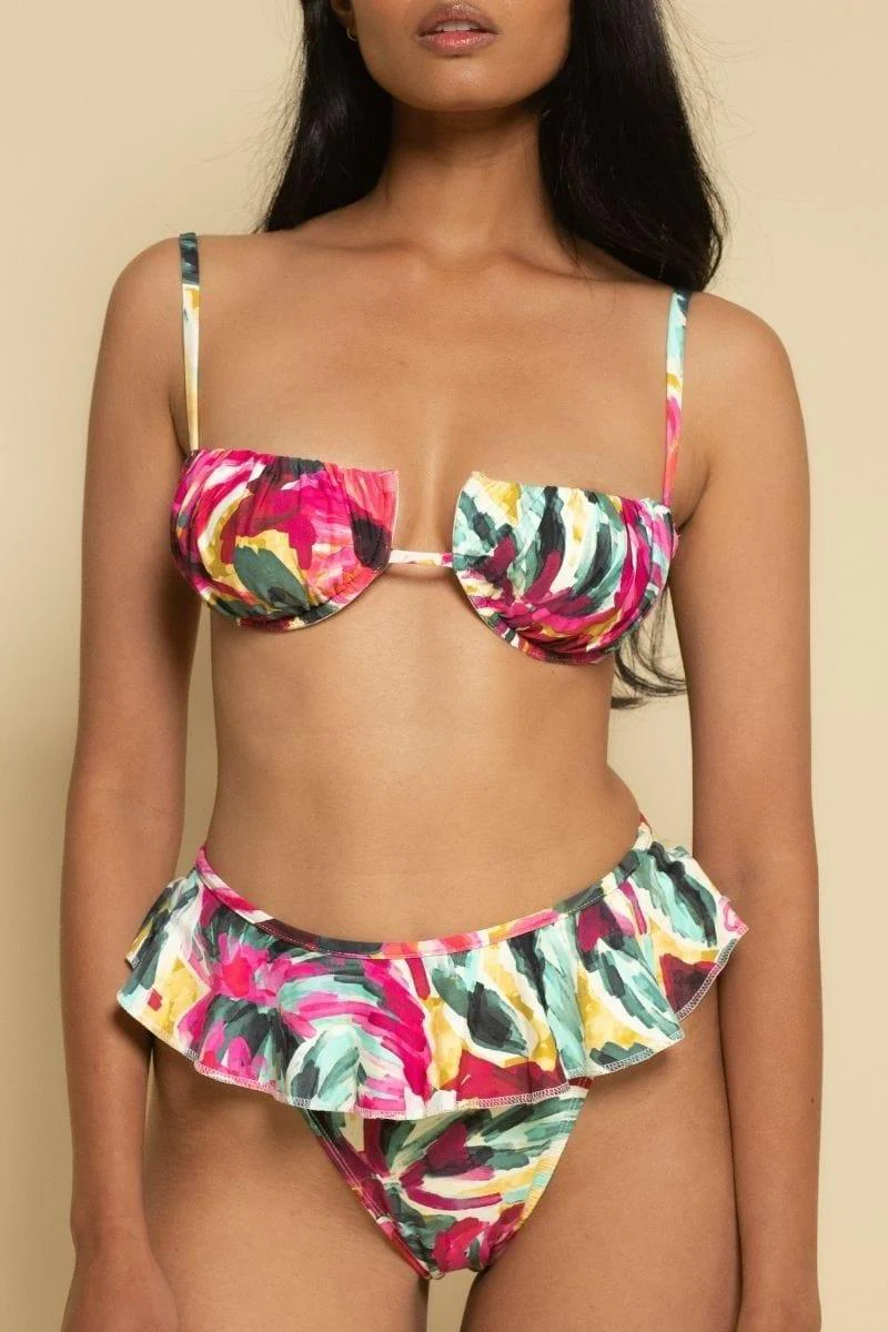 Isla Floral Tamarindo Ruffle Bikini Bottom - Image 4