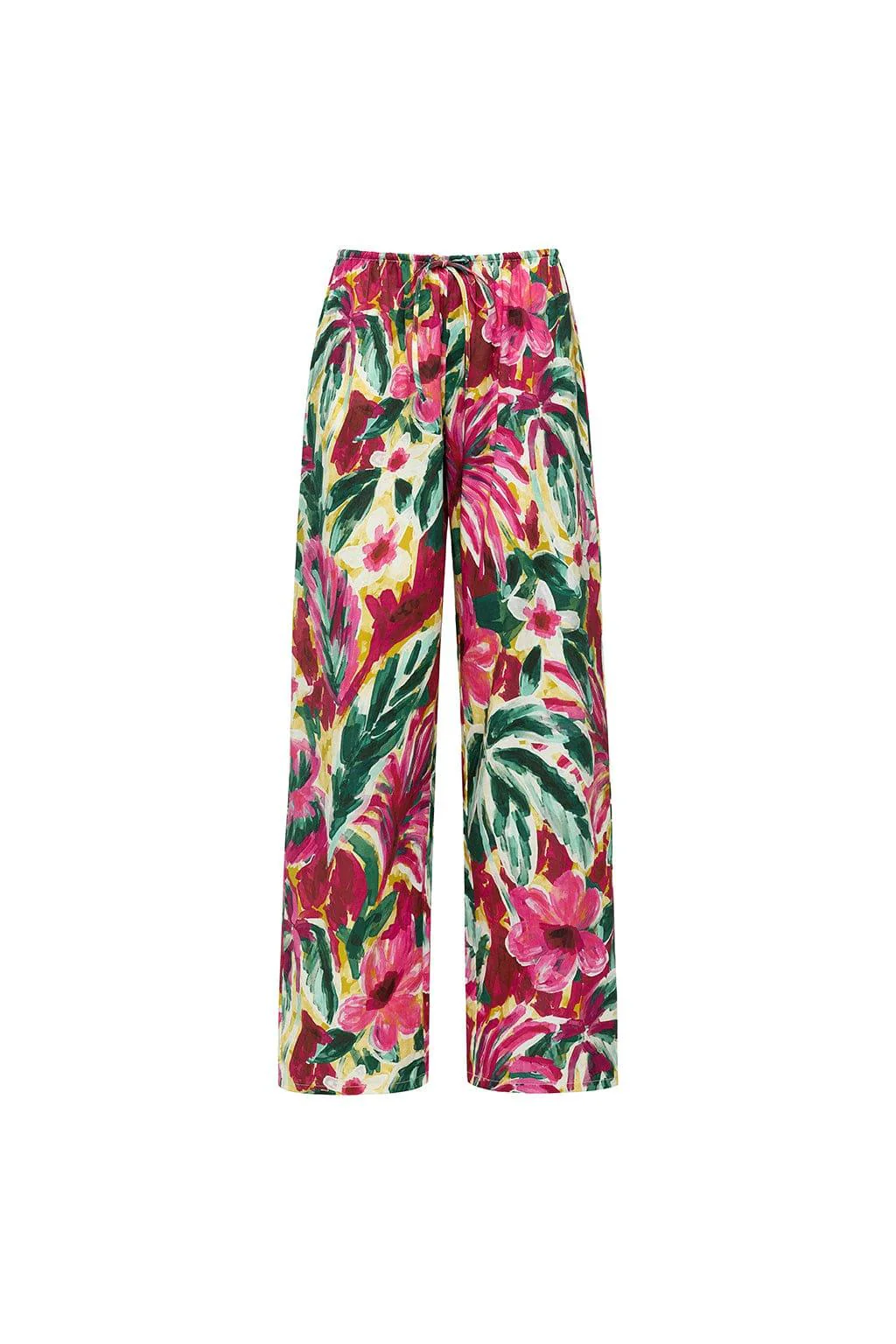 Isla Floral Wide-Leg Drawstring Pant - Image 2