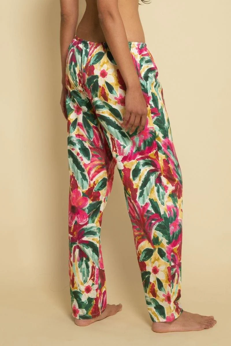 Isla Floral Wide-Leg Drawstring Pant - Image 6
