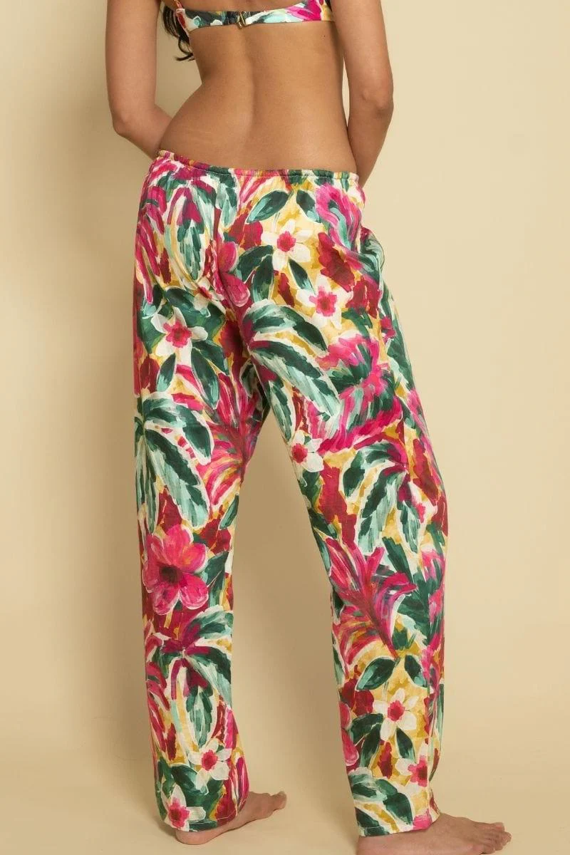 Isla Floral Wide-Leg Drawstring Pant - Image 7