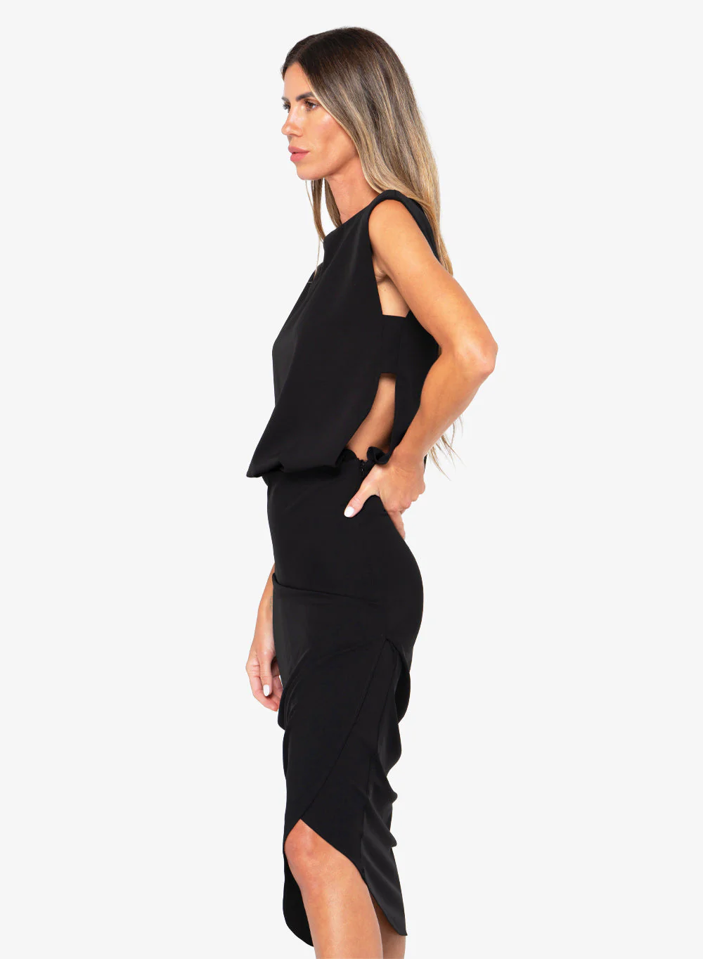 Italia Dress - Black - Image 6