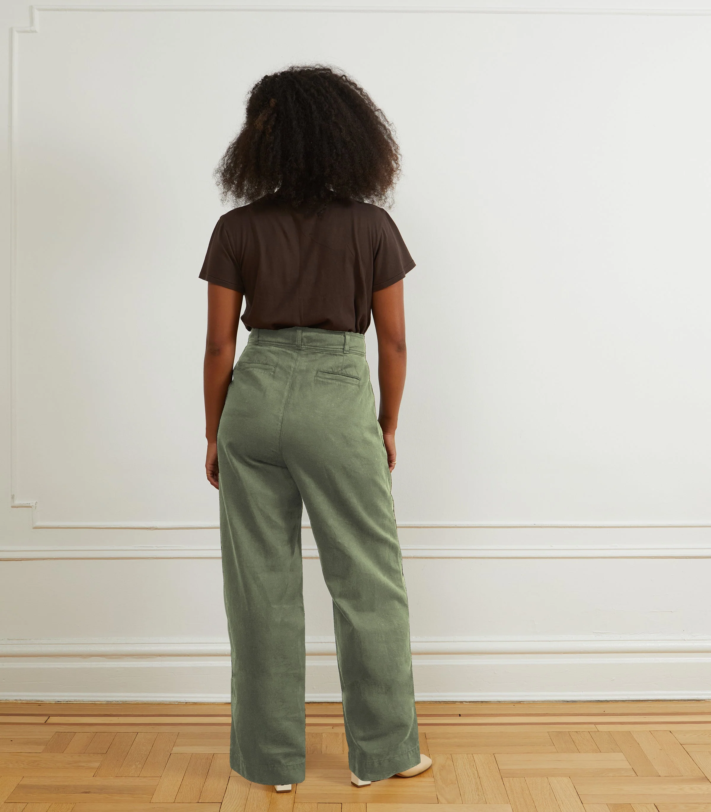 Jack Pleated Wide-Leg Trousers - Cardamom - Image 2