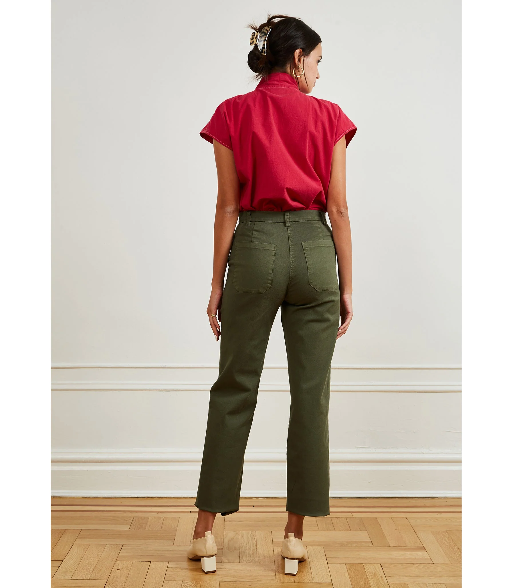 James Straight-Leg Work Pant - Pine - Image 2