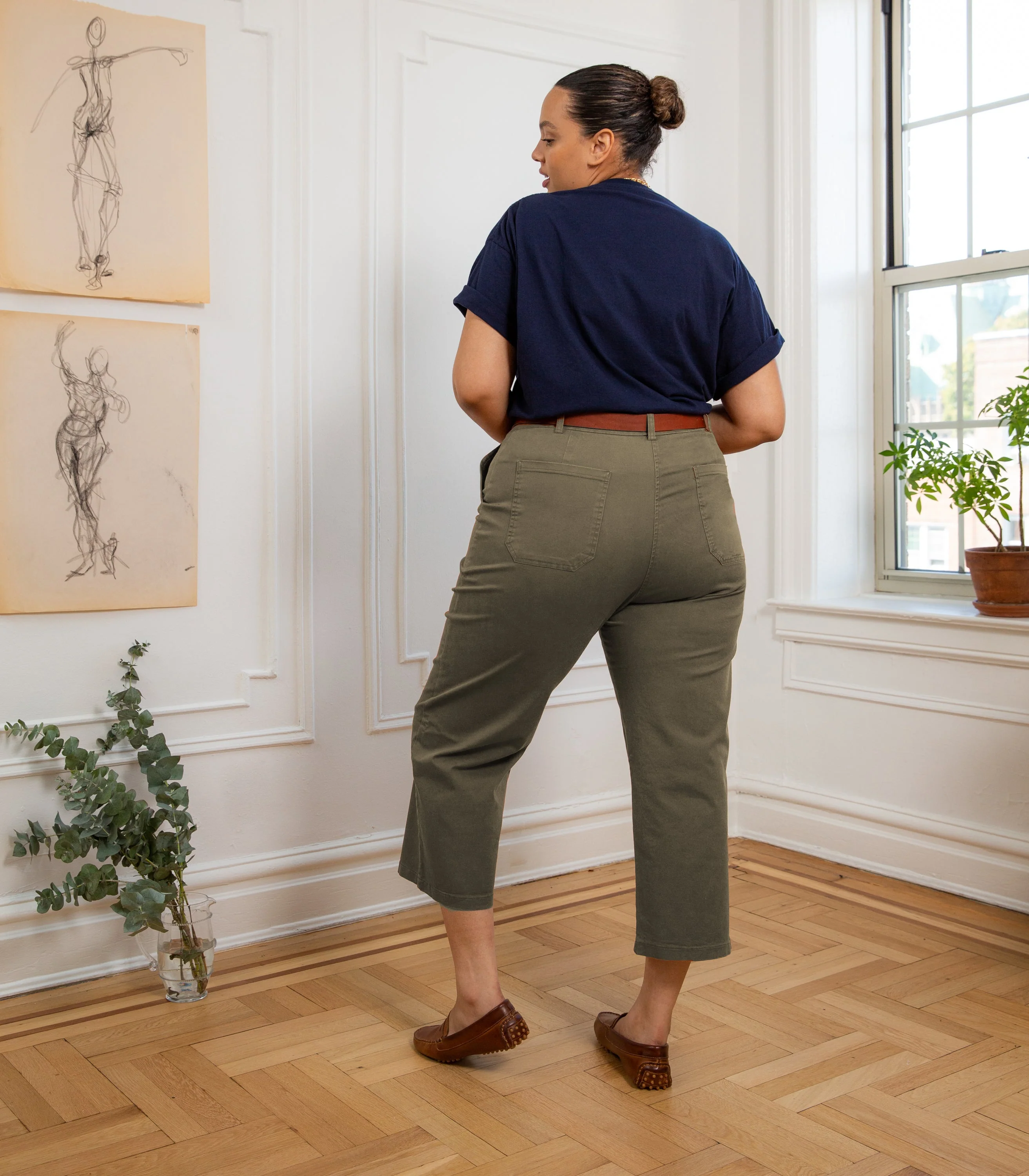 James Straight-Leg Work Pant - Sage - Image 4