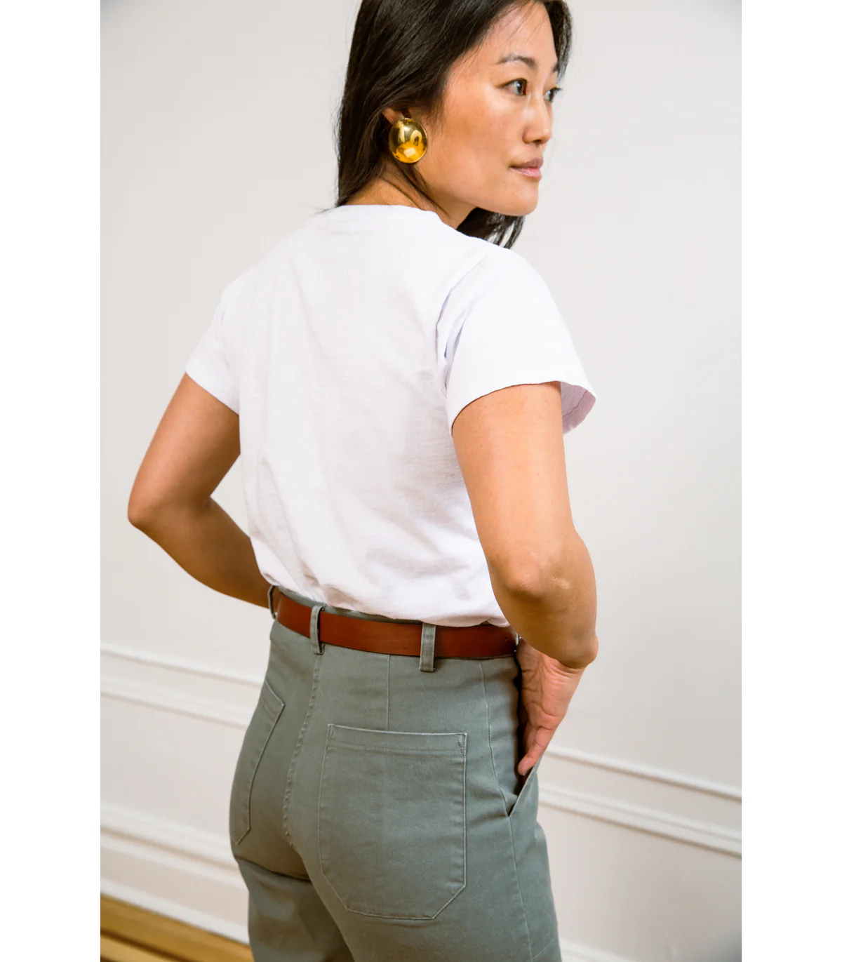 James Straight-Leg Work Pant - Sage - Image 7