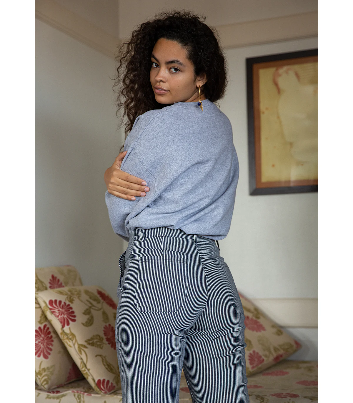James Straight-Leg Work Pant - Stripe - Image 6