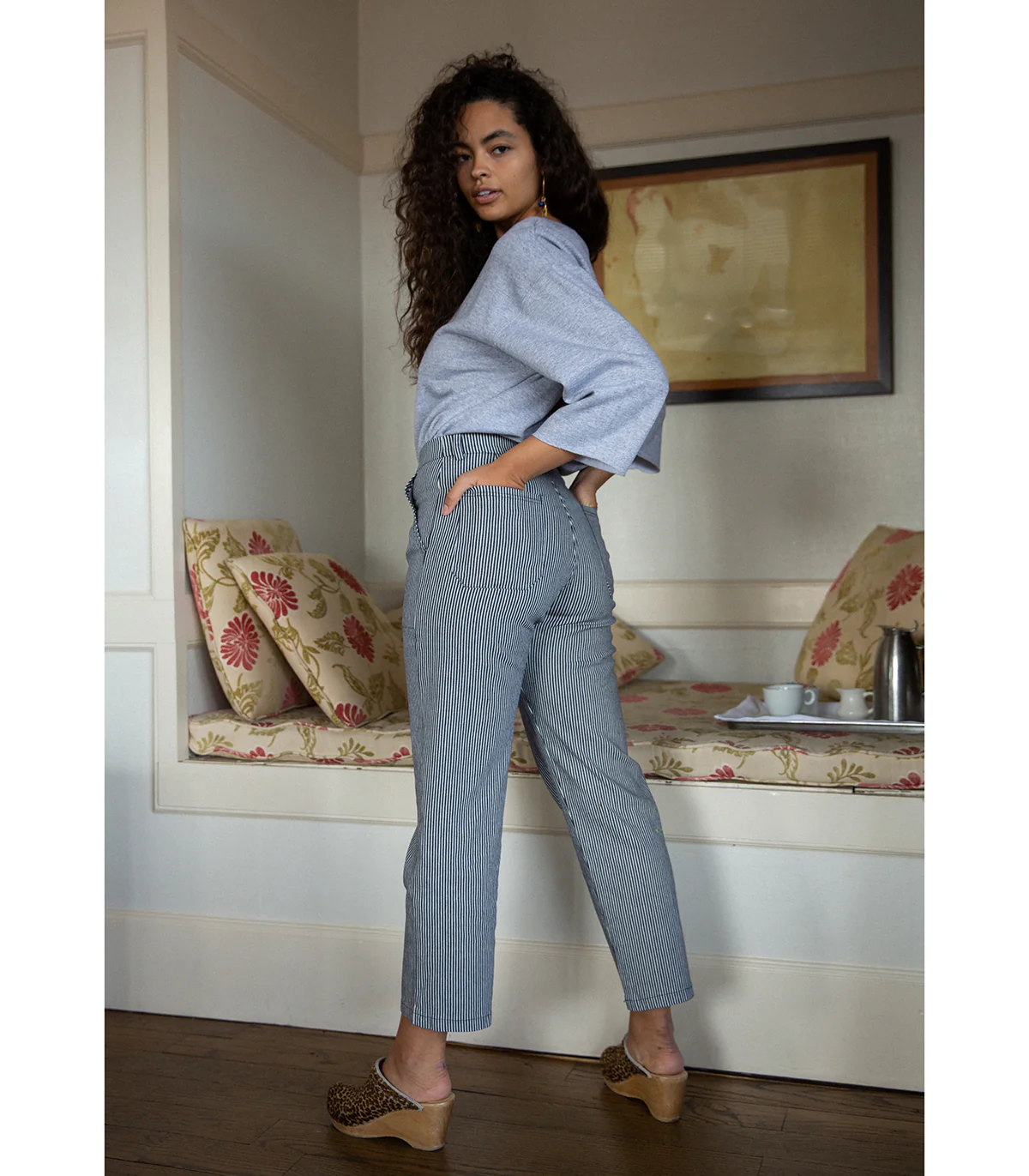 James Straight-Leg Work Pant - Stripe - Image 7