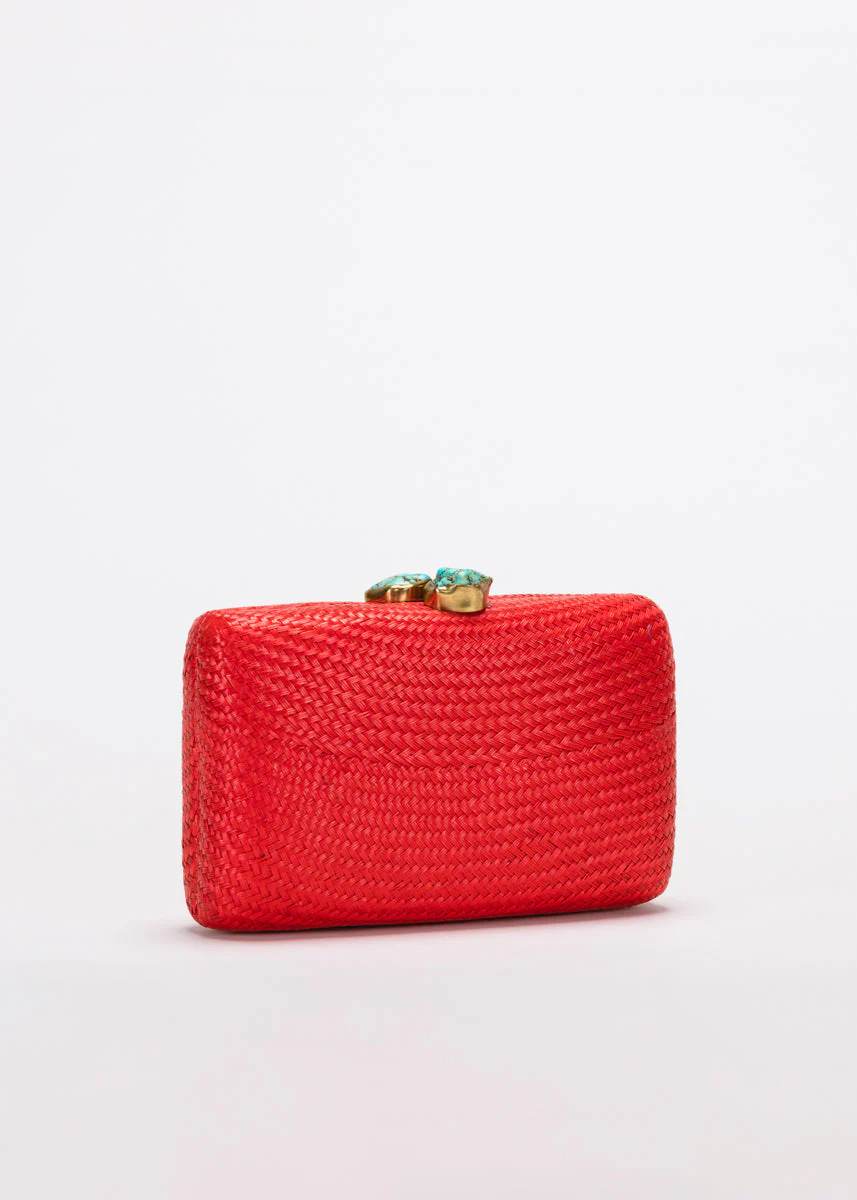 Jen clutch with turquoise stone - Image 3