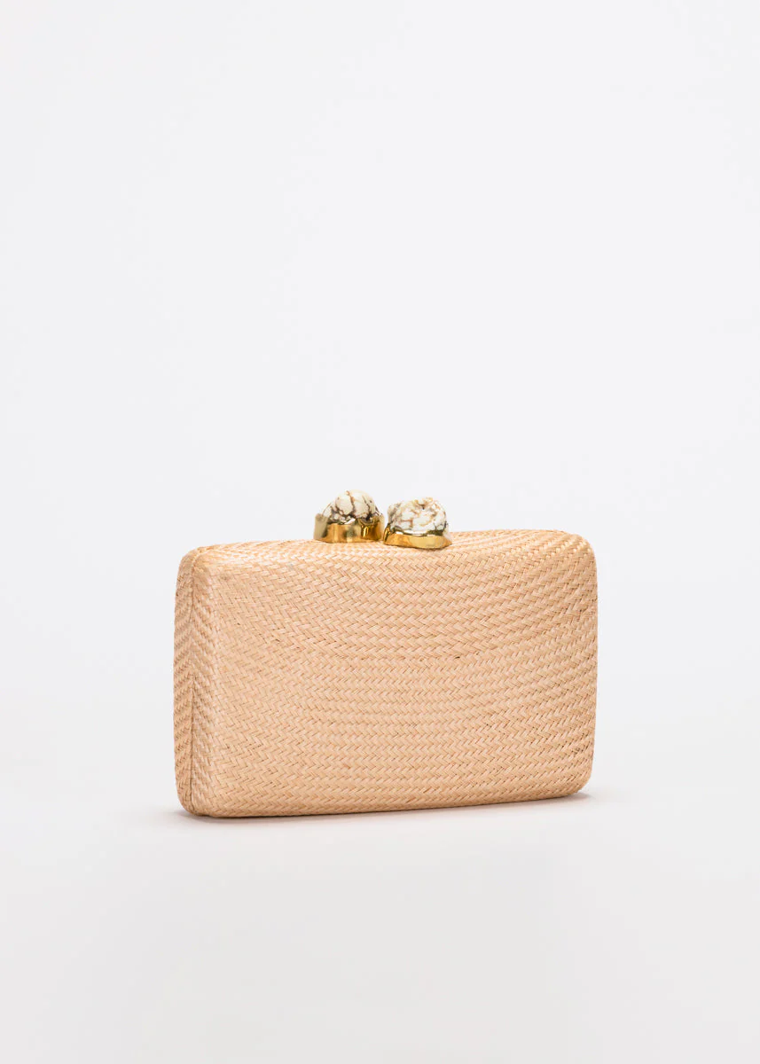 Jen clutch with white Stone - Image 3