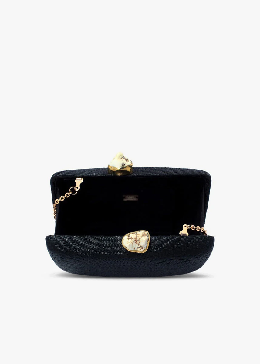 Jen clutch with white Stone - Image 2