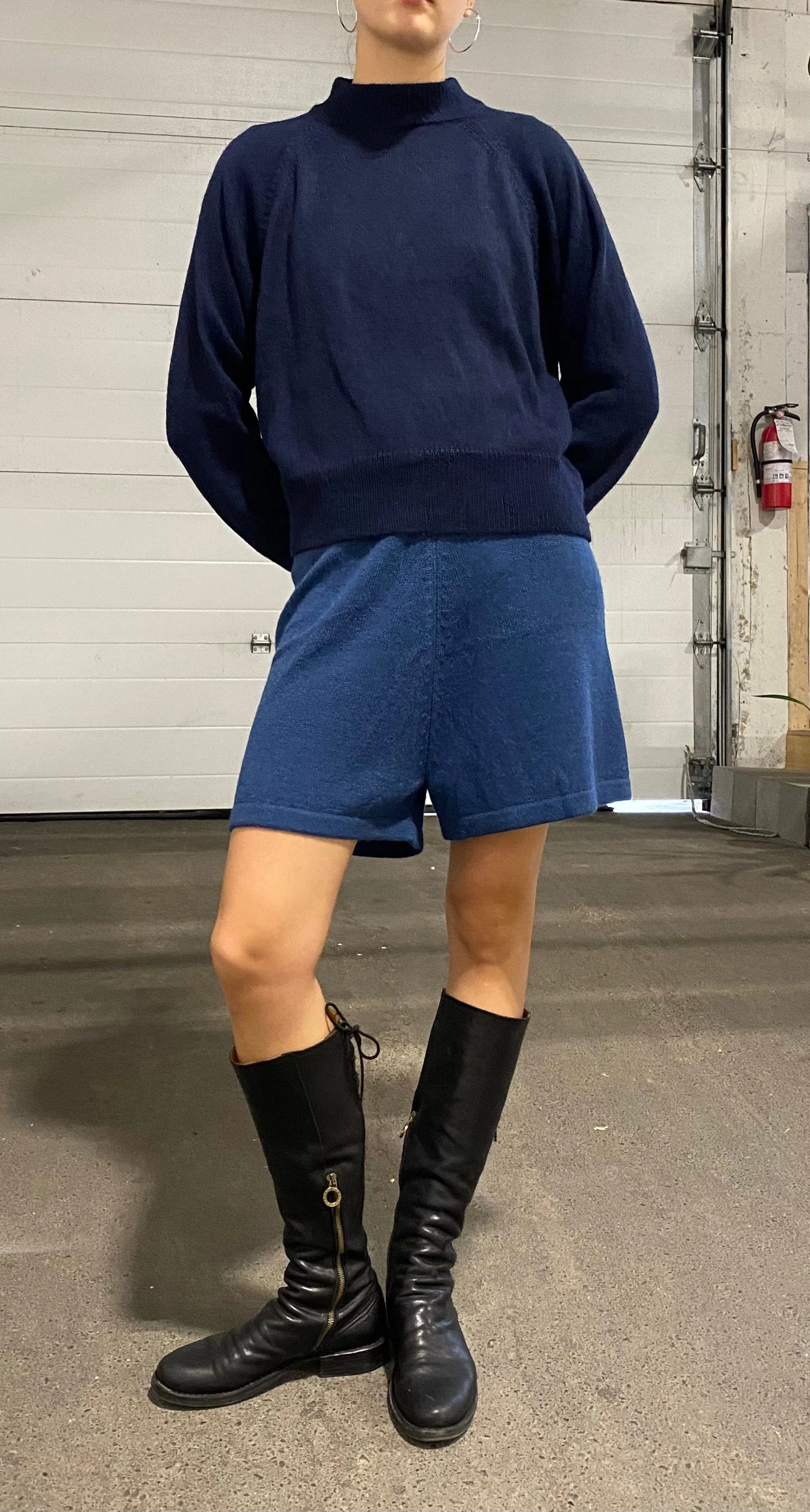 John Knit Shorts - Denim Blue