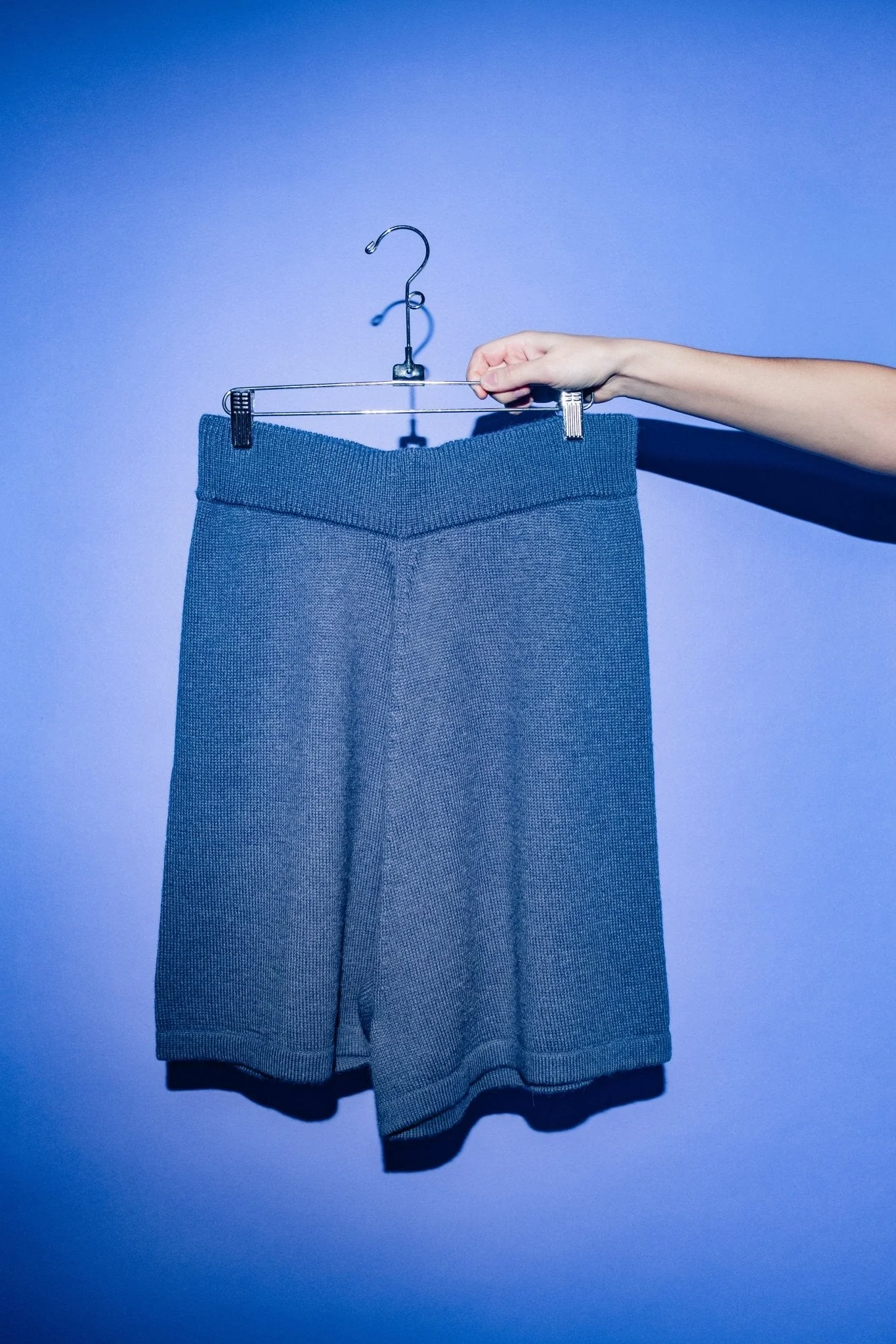John Knit Shorts - Denim Blue - Image 3