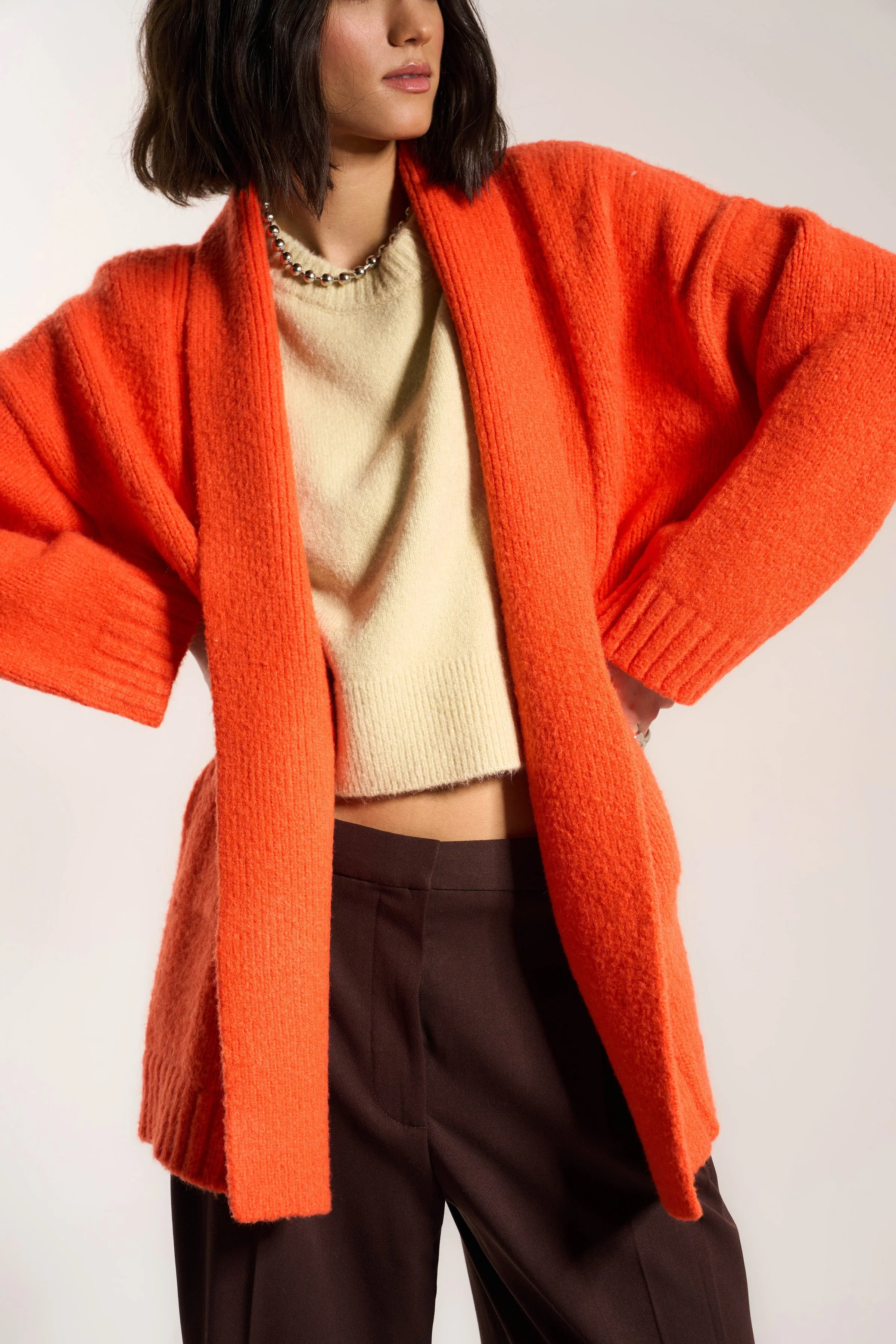 Juliet Cardigan - Red Orange