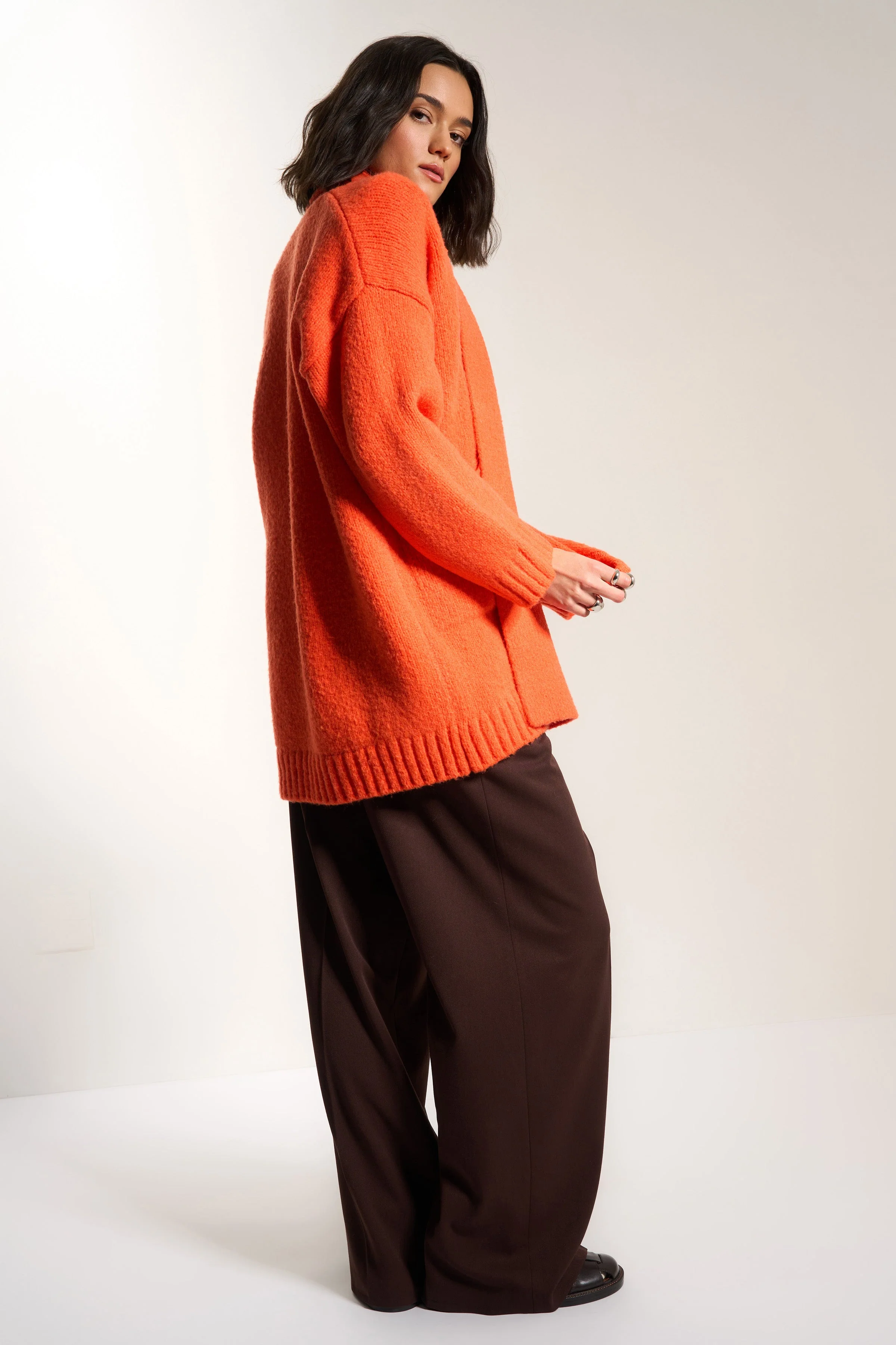 Juliet Cardigan - Red Orange - Image 4