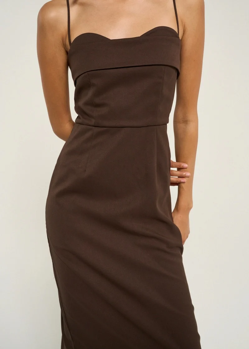 Juliette Dress Brown - Image 4