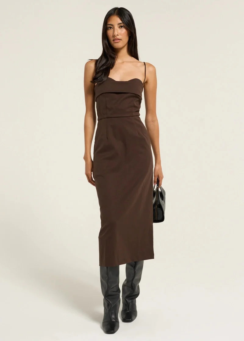 Juliette Dress Brown - Image 5