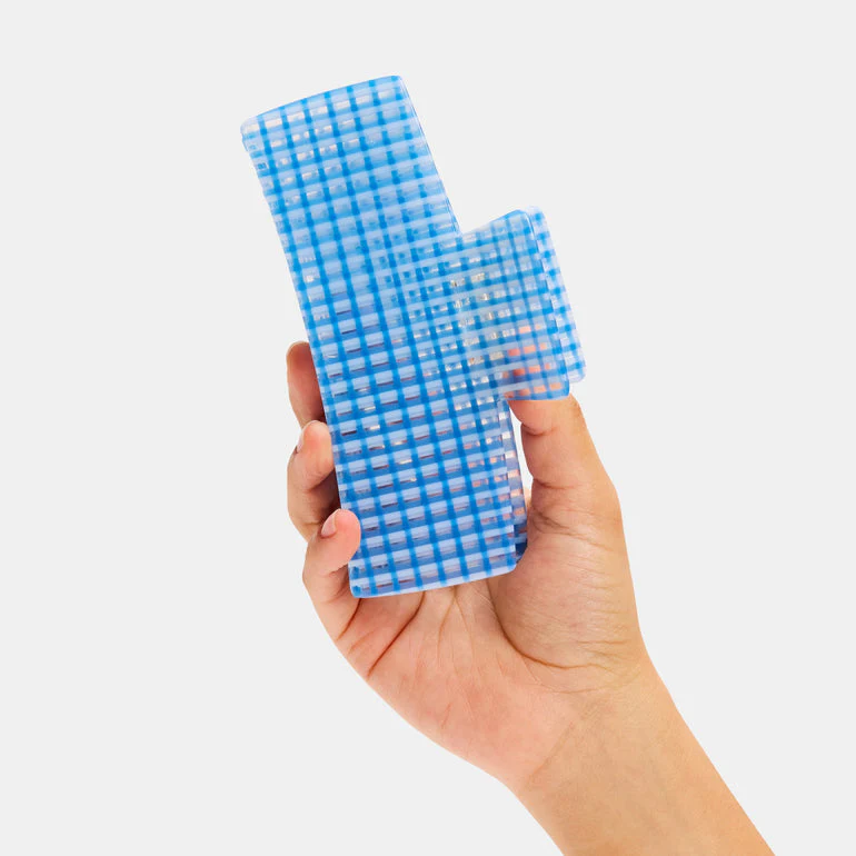 Jumbo Box Claw - Blue Lattice - Image 2