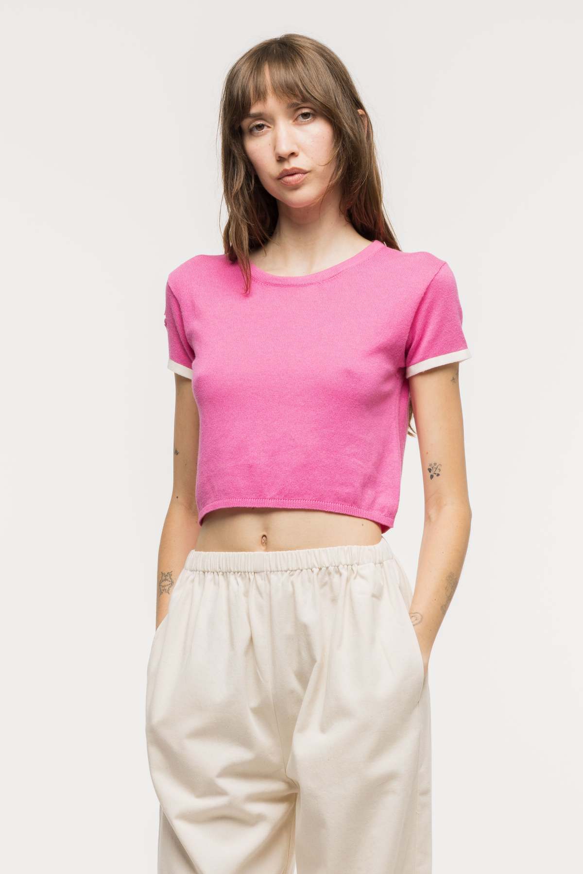 Katya Knit Top - Fuchsia - Image 2