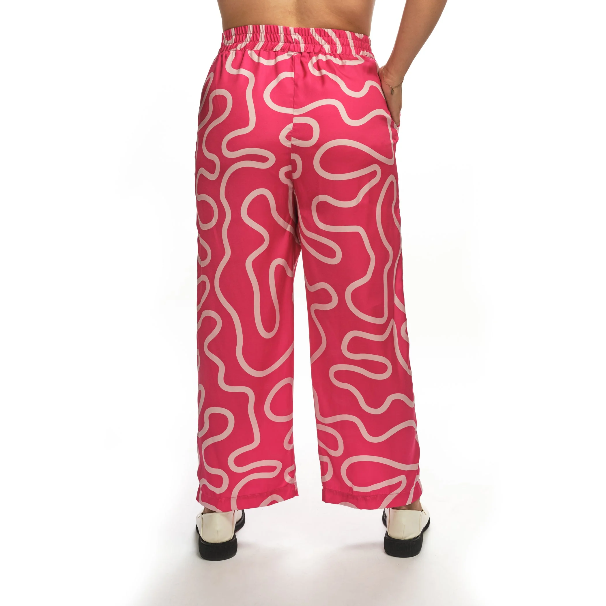 Kitt Pants - Hot Pink Squiggle - Image 3