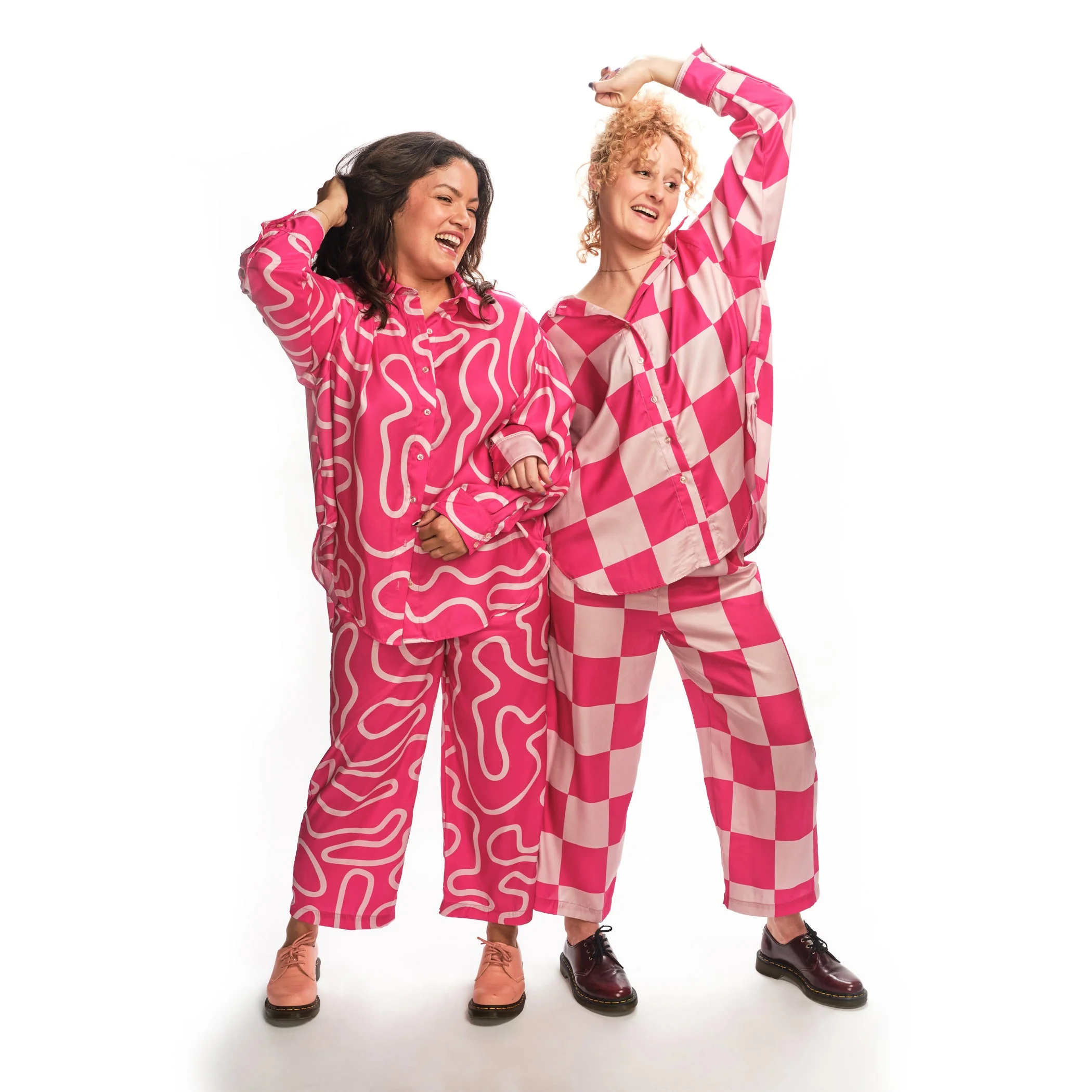 Kitt Pants - Hot Pink Squiggle - Image 4