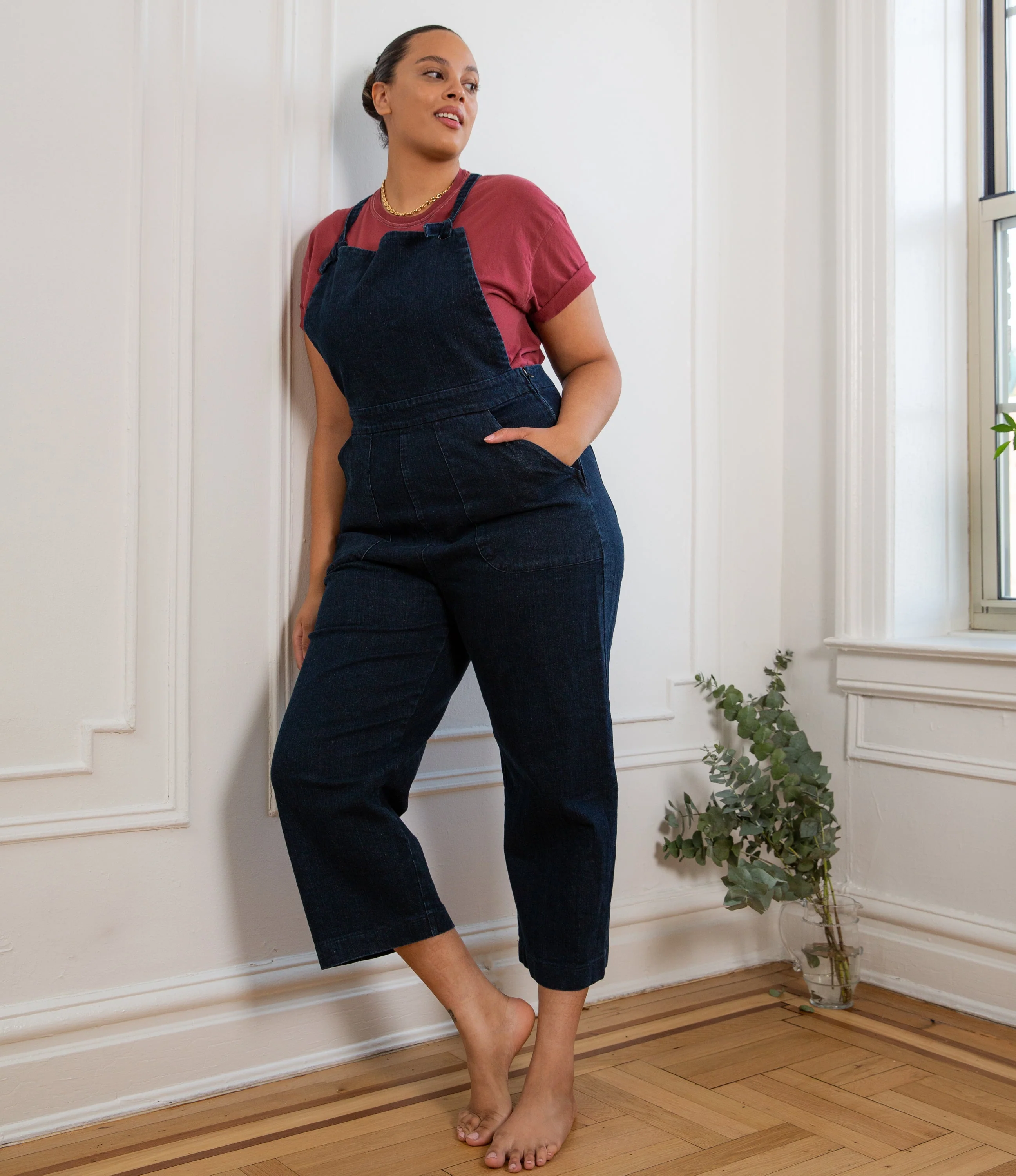 Knot Overalls - Dark Indigo